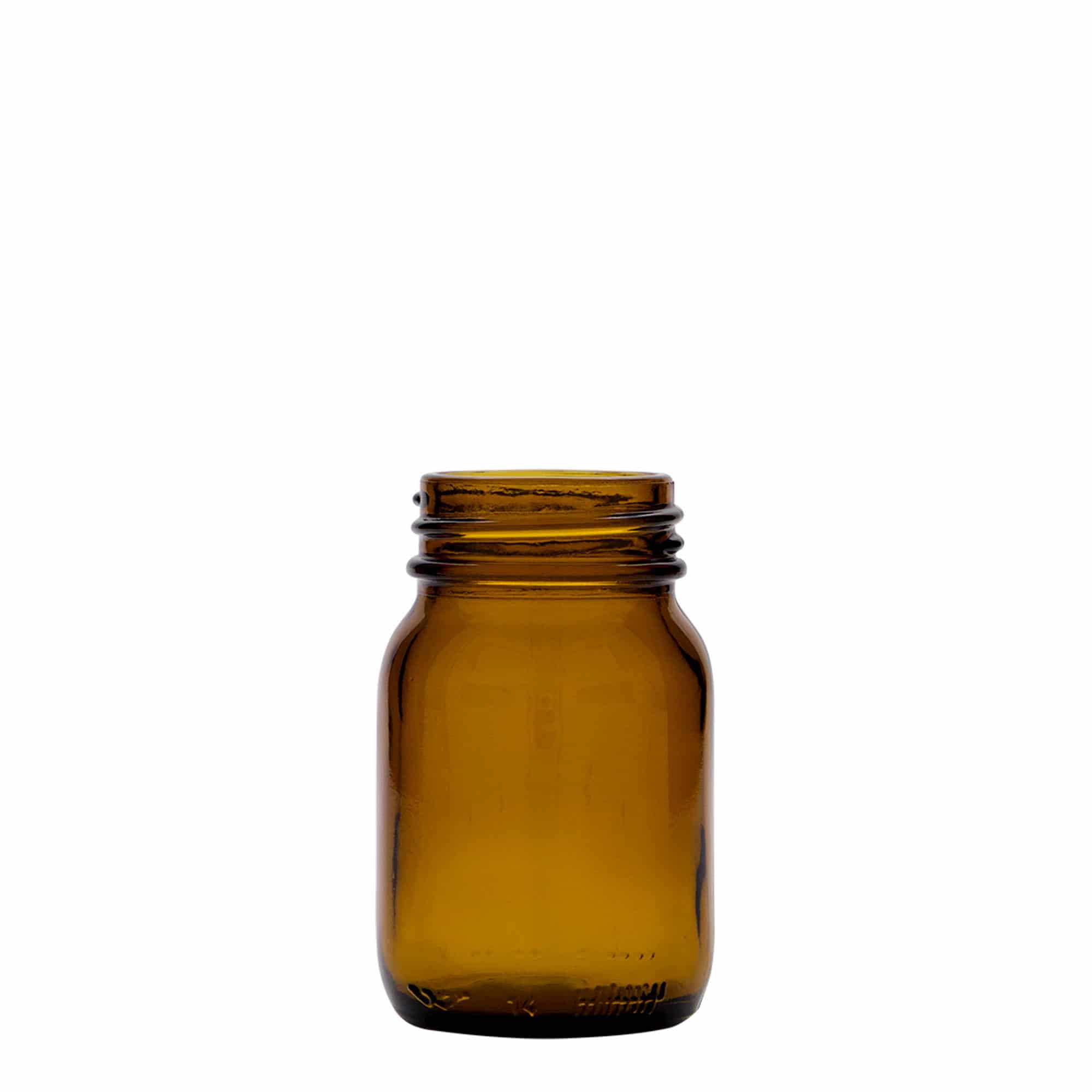 75 ml pohár so širokým hrdlom, hnedá farba, hrdlo: DIN 40 75 ml pohár so širokým hrdlom, hnedá farba, hrdlo: DIN 40