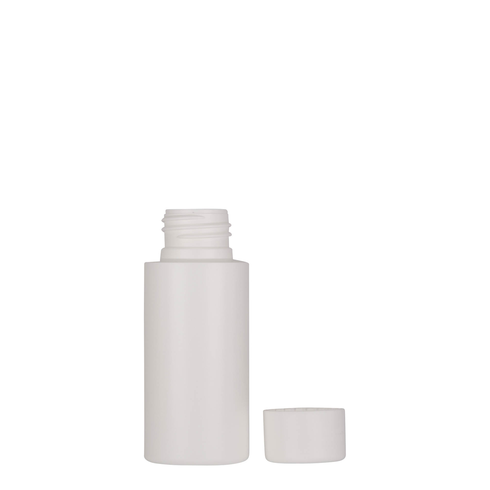 50 ml plastová fľaša 'Pipe', zelený HDPE, biela, hrdlo: 24/410 50 ml plastová fľaša 'Pipe', zelený HDPE, biela, hrdlo: 24/410