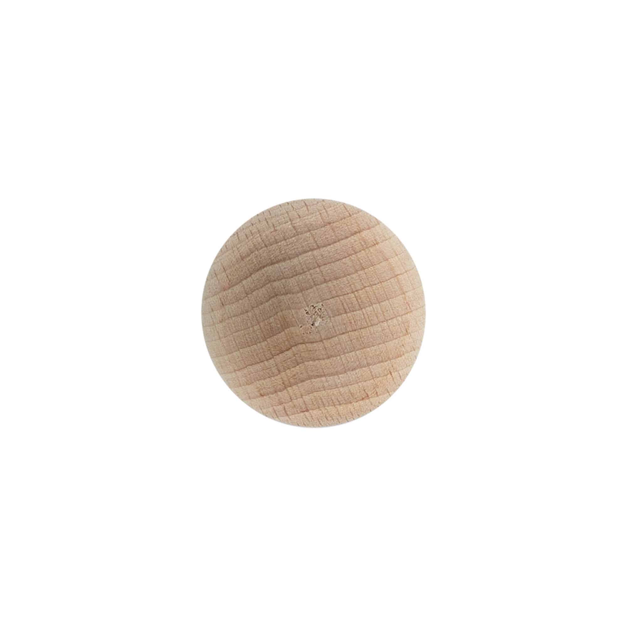 Zátky s hmatníkom 19 mm „Guľa“, drevo, pre hrdlo: korok