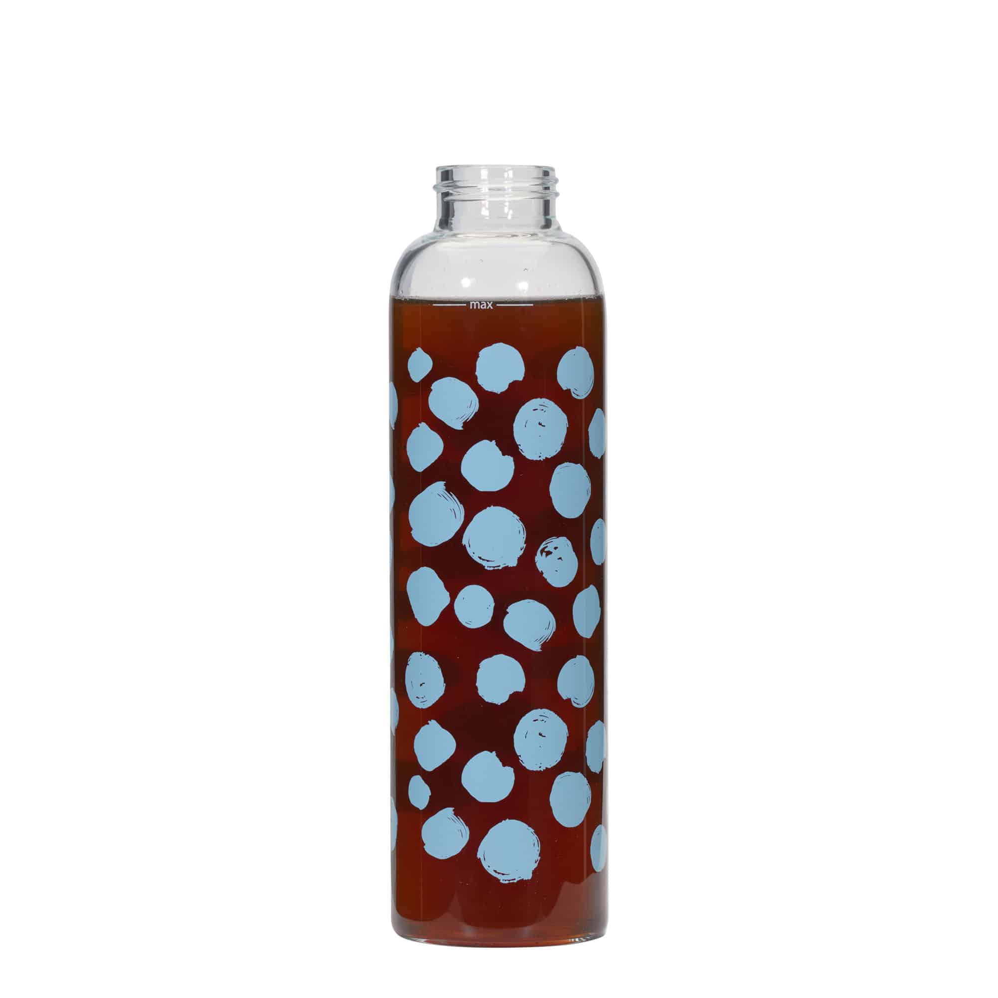 500 ml fľaša „Perseus“, motív: modré body, hrdlo: skrutkovací uzáver