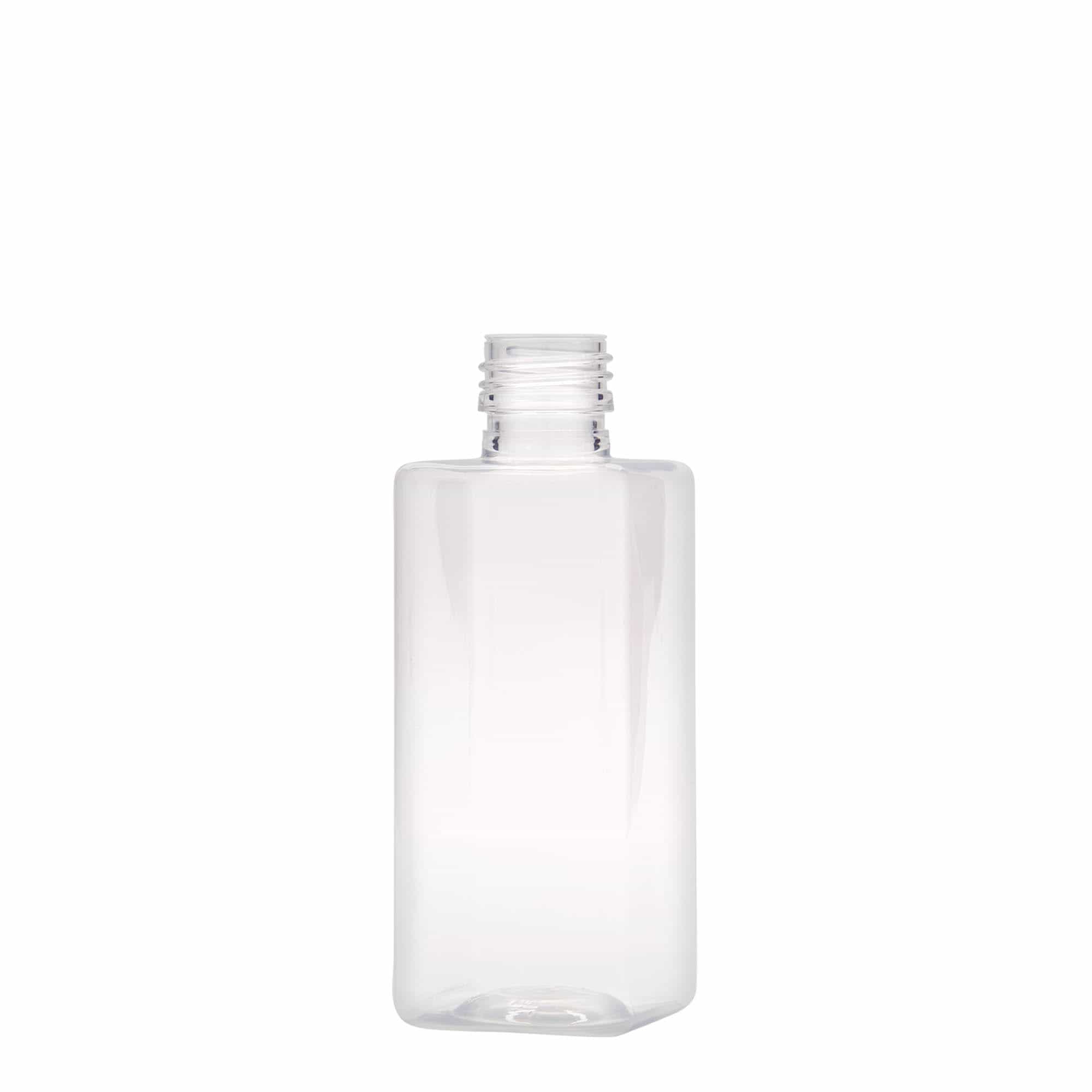 250 ml PET fľaša „Karl“, štvorcová, plast, hrdlo: PP 28