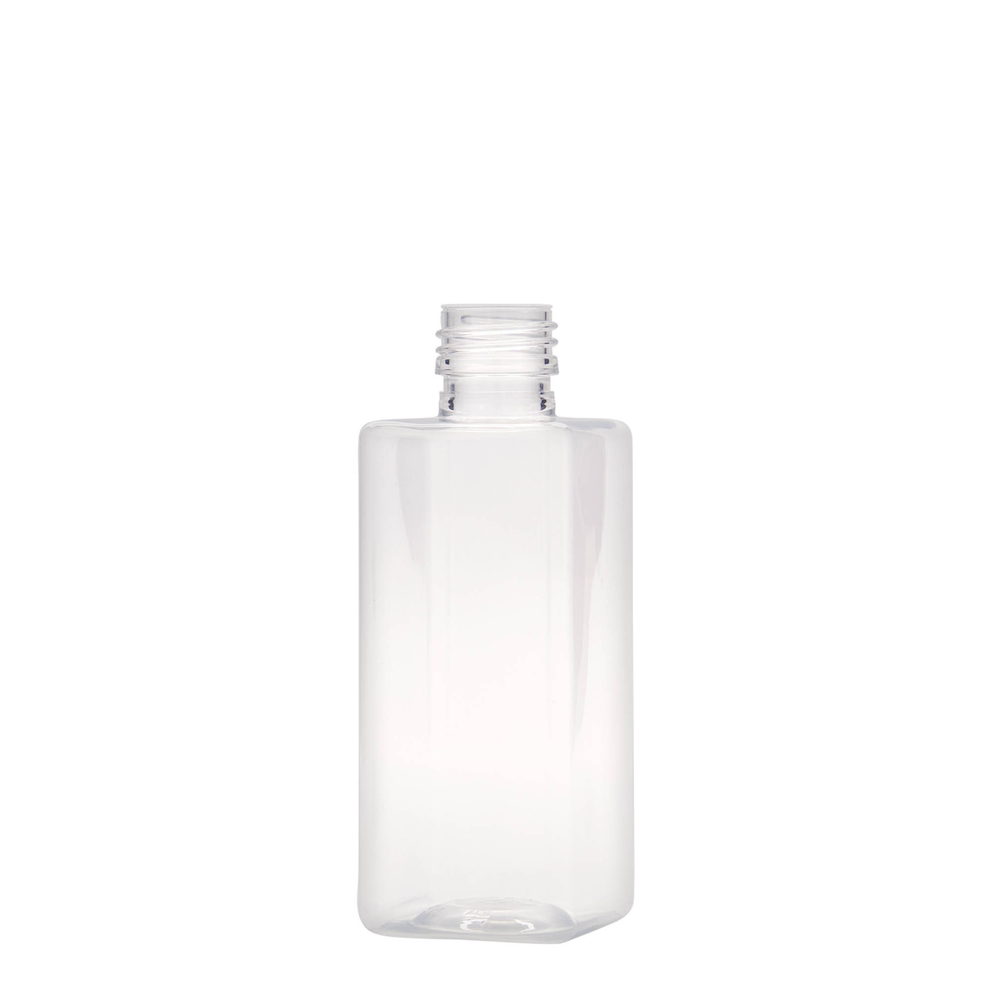 250 ml PET fľaša 'Karl', štvorcová, plast, hrdlo: PP 28
