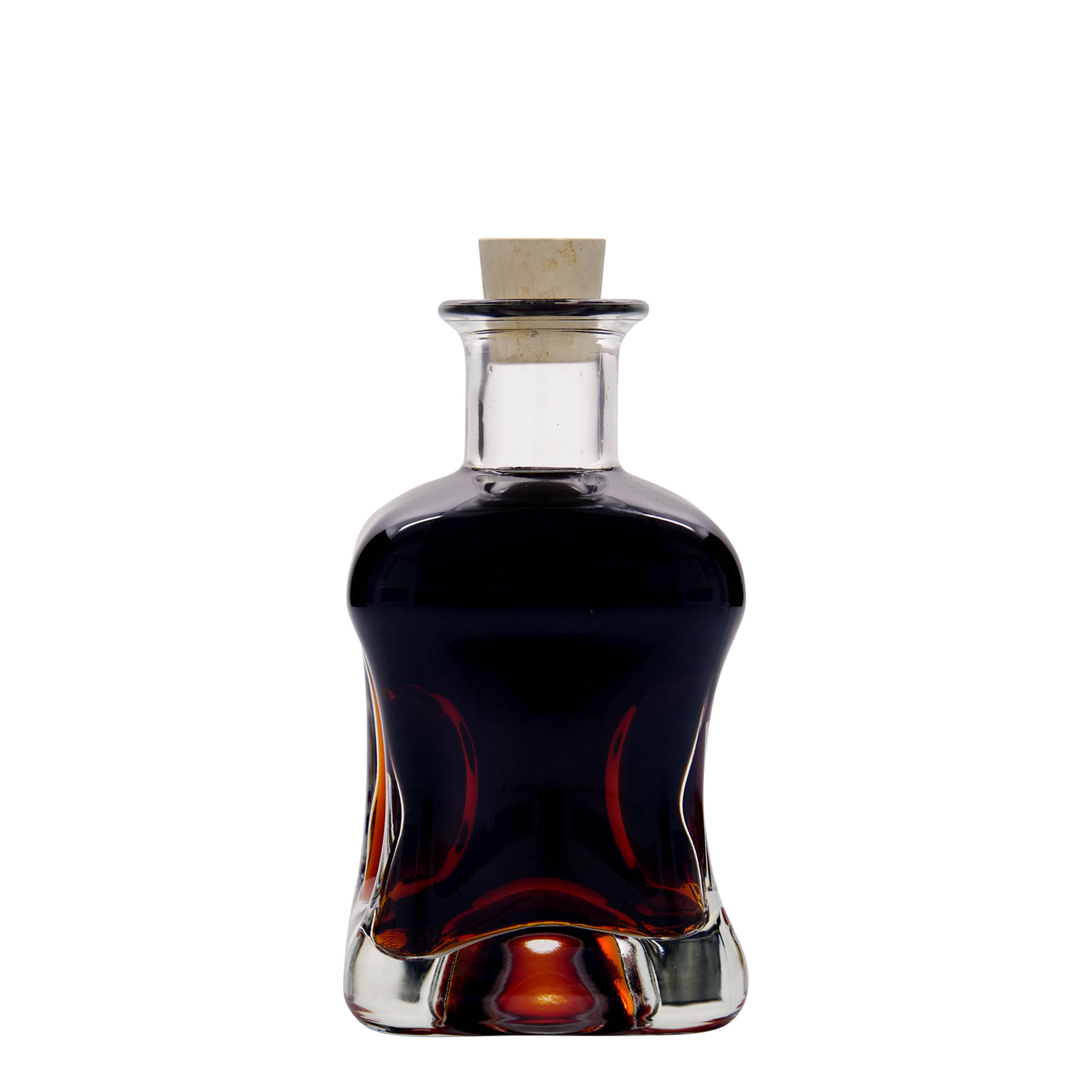 350 ml sklenená fľaša 'Dublin', štvorcová, hrdlo: korok