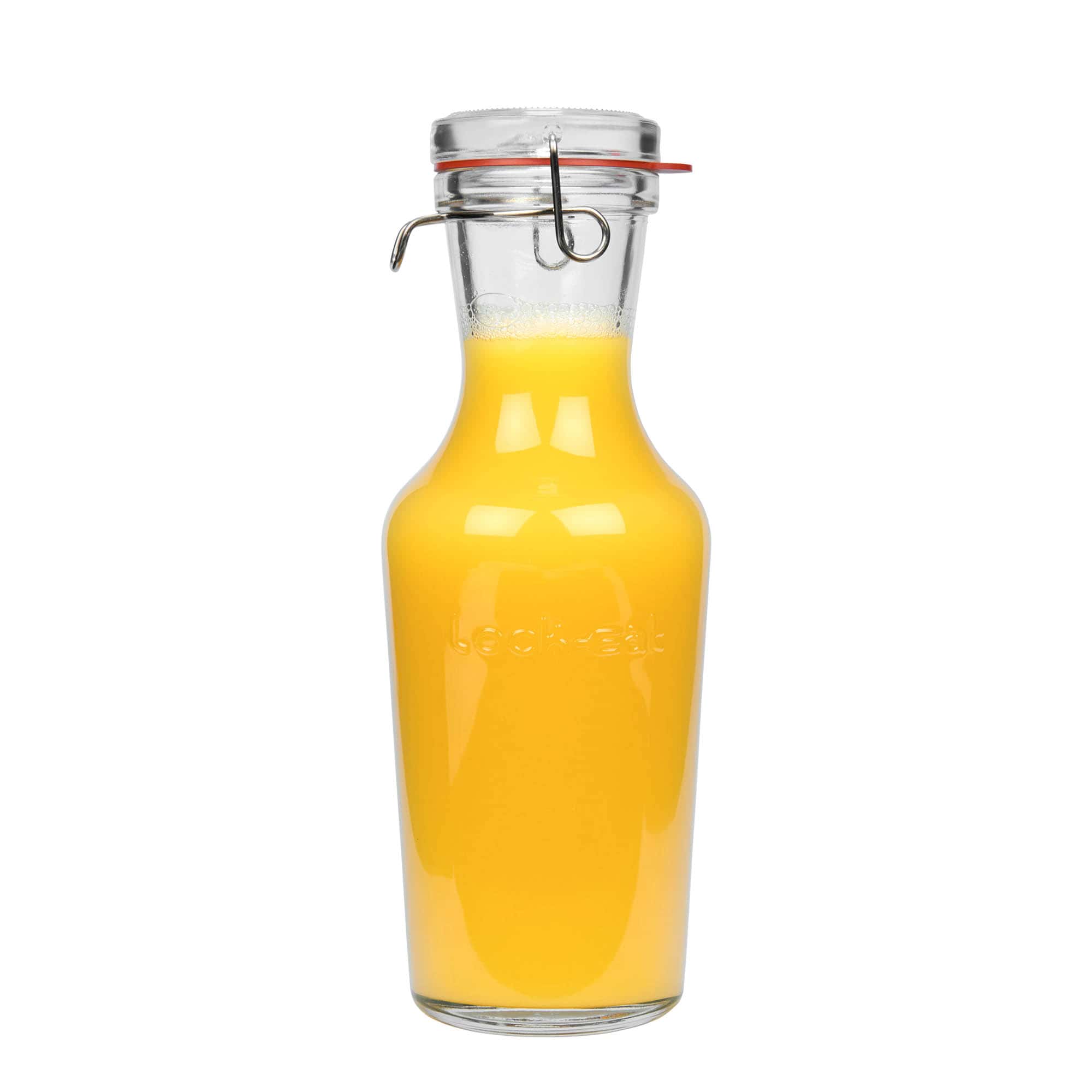 1 000 ml sklenená karafa 'Lock-Eat', hrdlo: uzáver so záväzkom z drôtu 1 000 ml sklenená karafa 'Lock-Eat', hrdlo: uzáver so záväzkom z drôtu