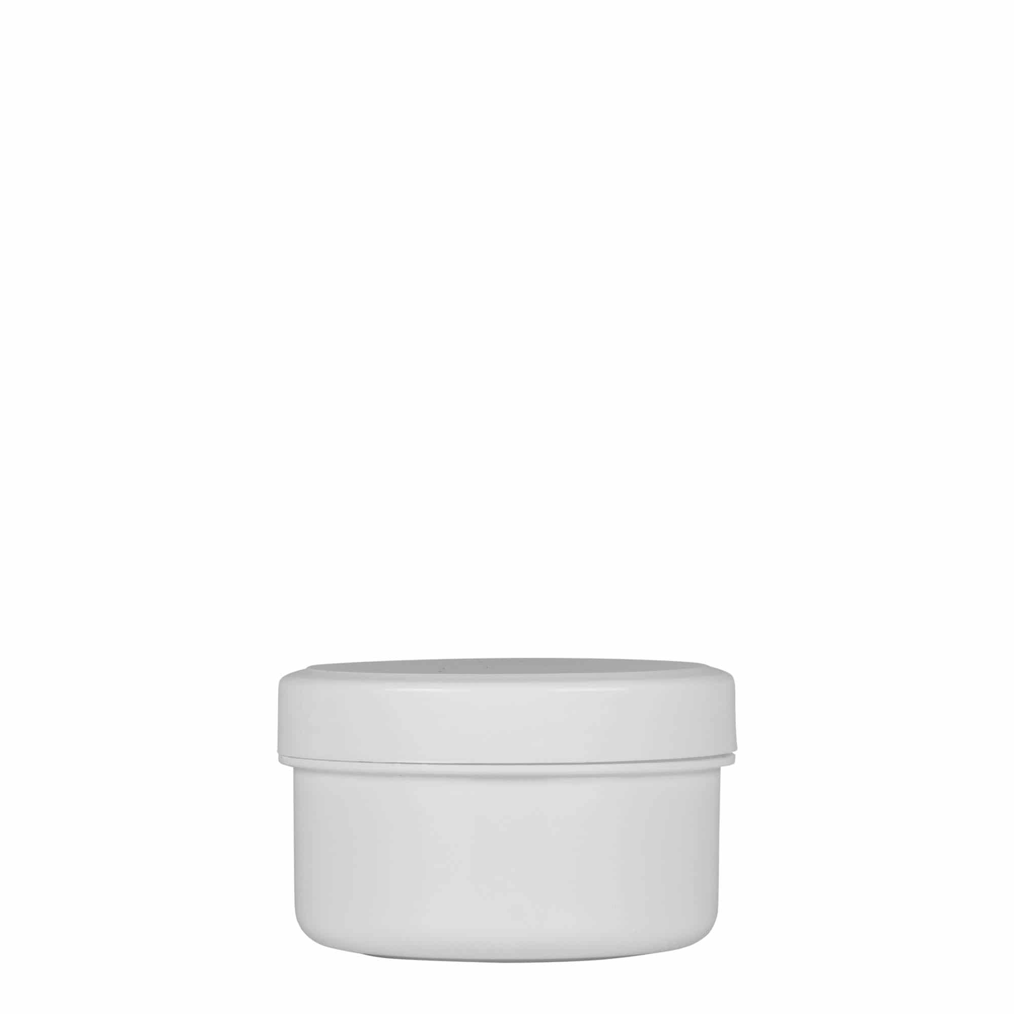 60 ml plastová dóza „White Line“, PP, biela farba, hrdlo: skrutkovací uzáver