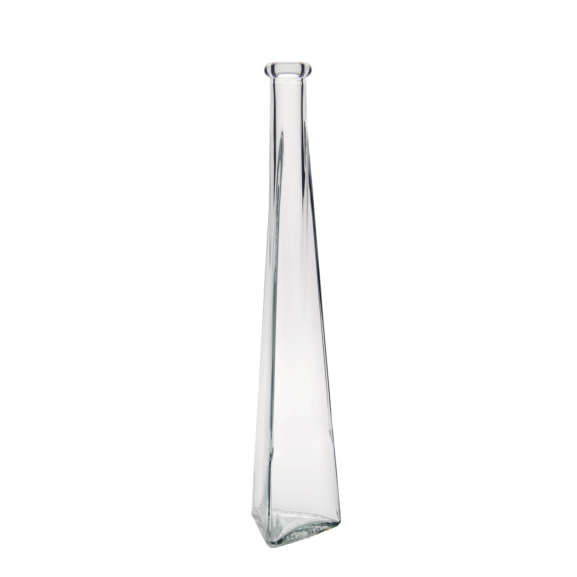 200 ml sklenená fľaša 'Dama Triangolore', trojuholníková, hrdlo: korok