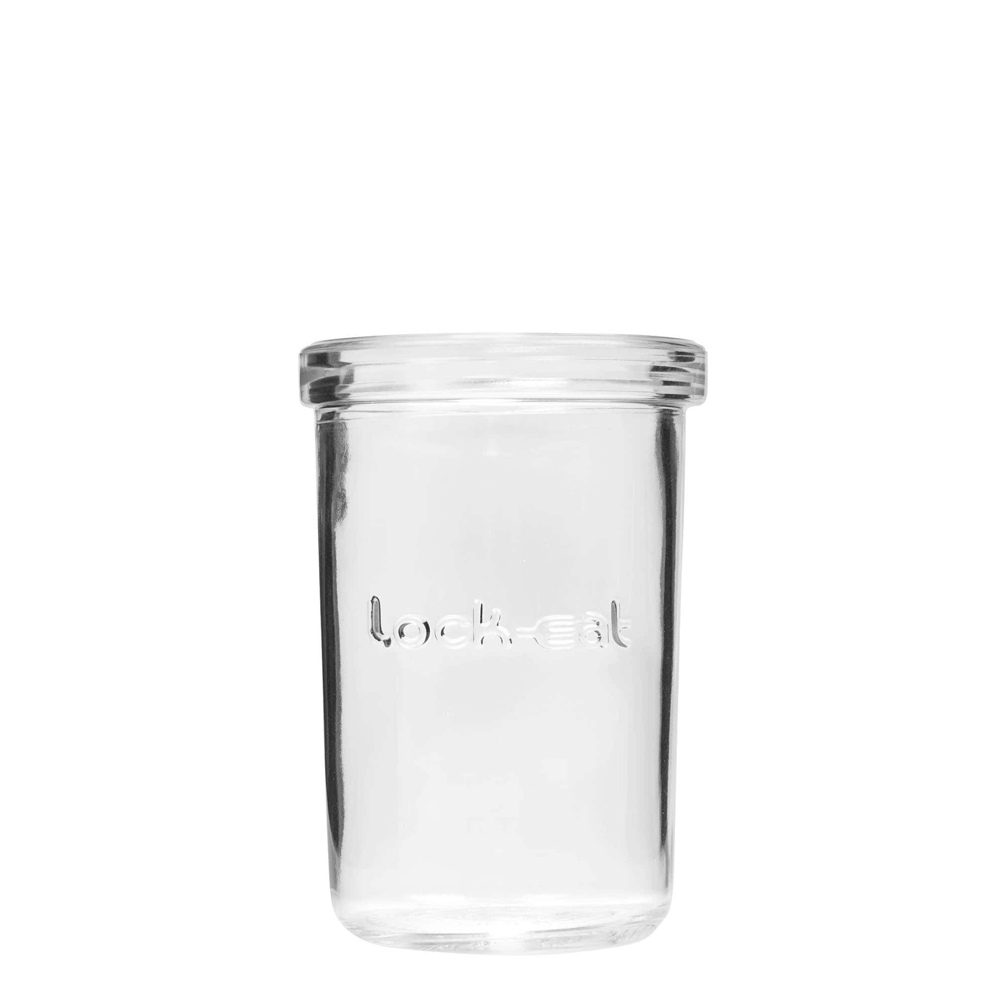 350 ml pohár so strmeňovým uzáverom „Lock-Eat“, hrdlo: strmeňový uzáver