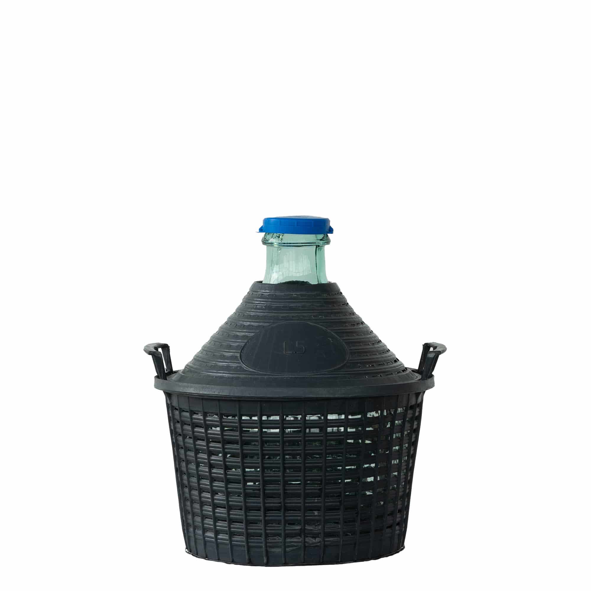 5 l balónová fľaša s úzkym hrdlom, sklo, otvor: nasadzovacie viečko