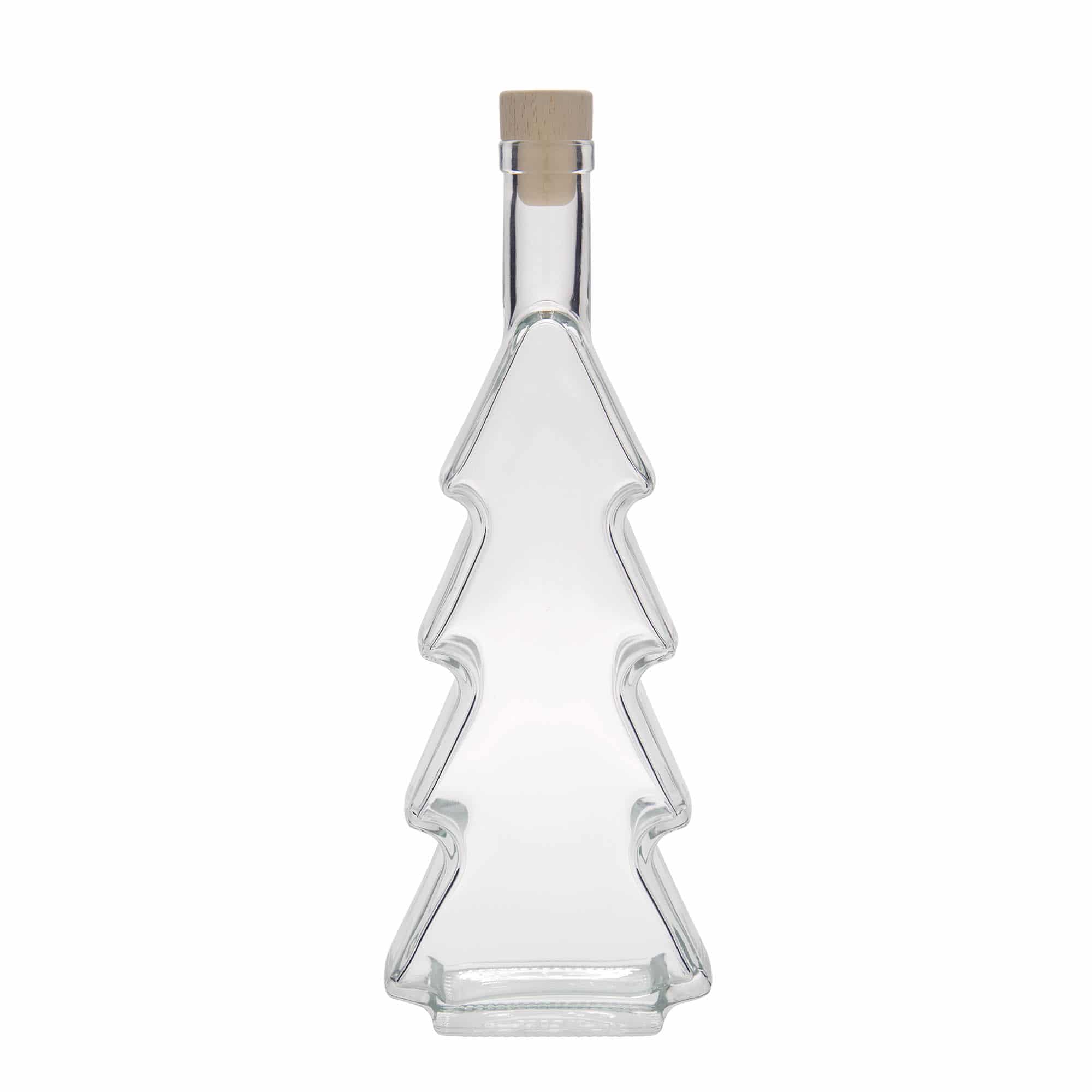 500 ml sklená fľaša „Vianočná jedlička“, hrdlo: korok