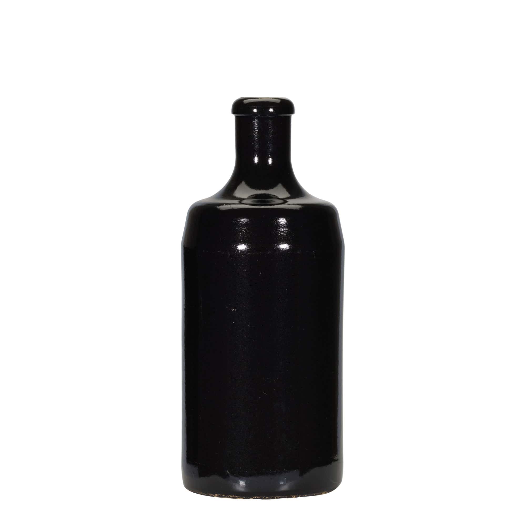 700 ml hlinený krčah „Calvados“, kamenina, čierna farba, hrdlo: korok 700 ml hlinený krčah „Calvados“, kamenina, čierna farba, hrdlo: korok