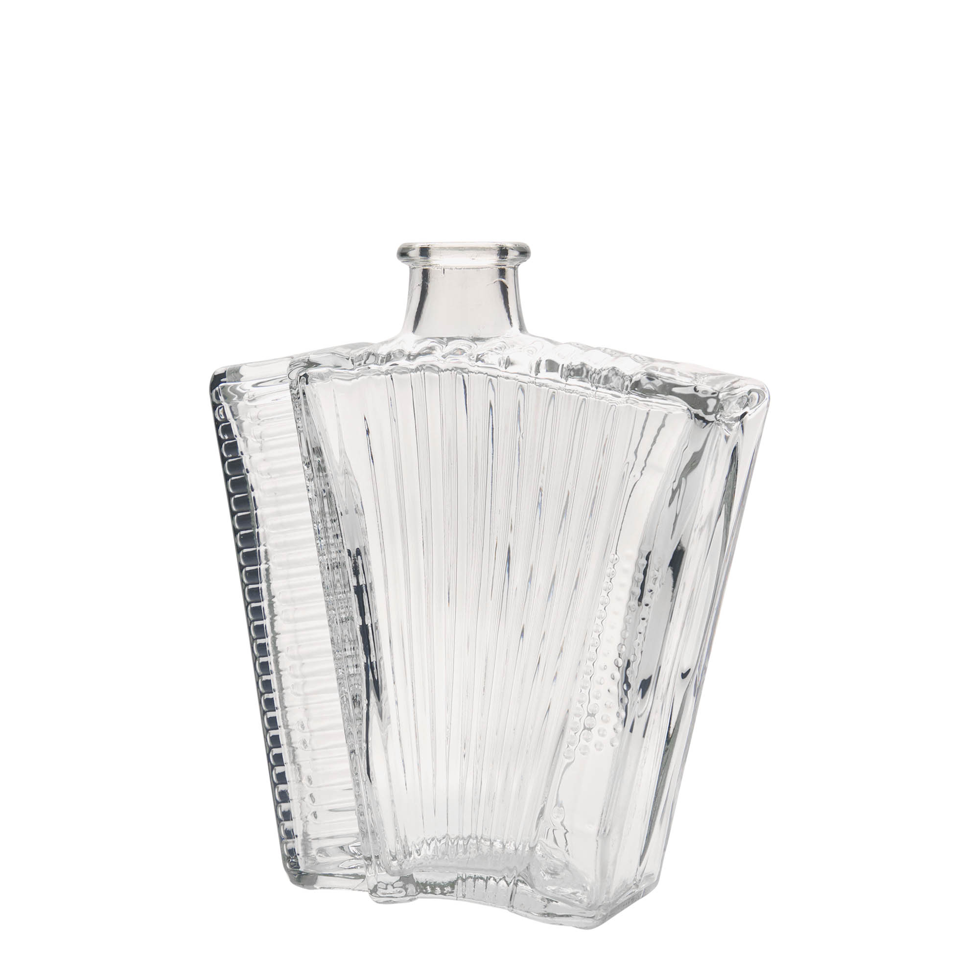 500 ml sklená fľaša „Akordeón“, hrdlo: korok