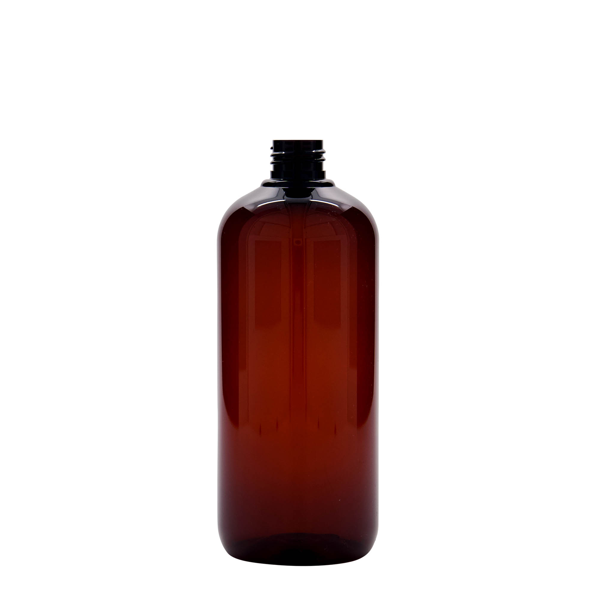 500 ml recyklovateľná plastová fľaša 'Victor's Best', PCR, hnedá, hrdlo: 24/410