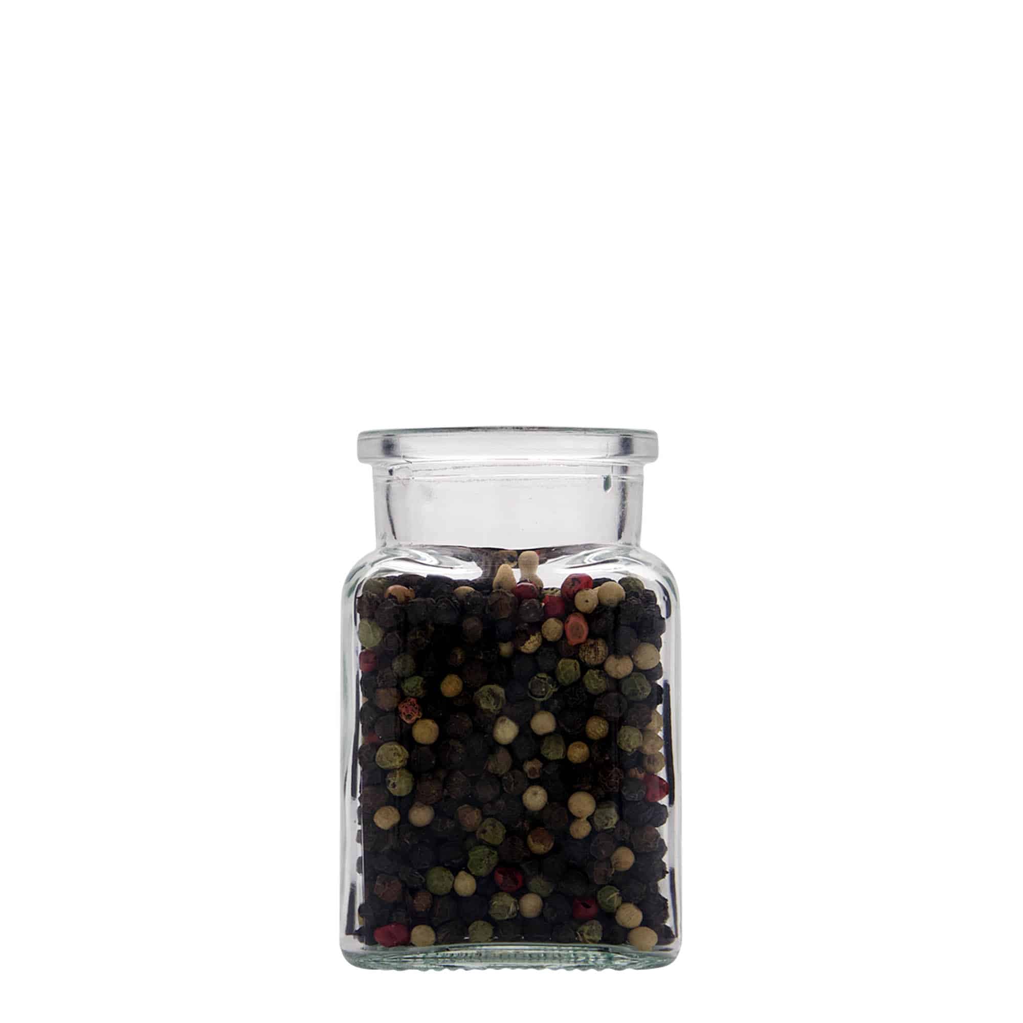 150 ml korková nádoba, štvorcová, hrdlo: korok