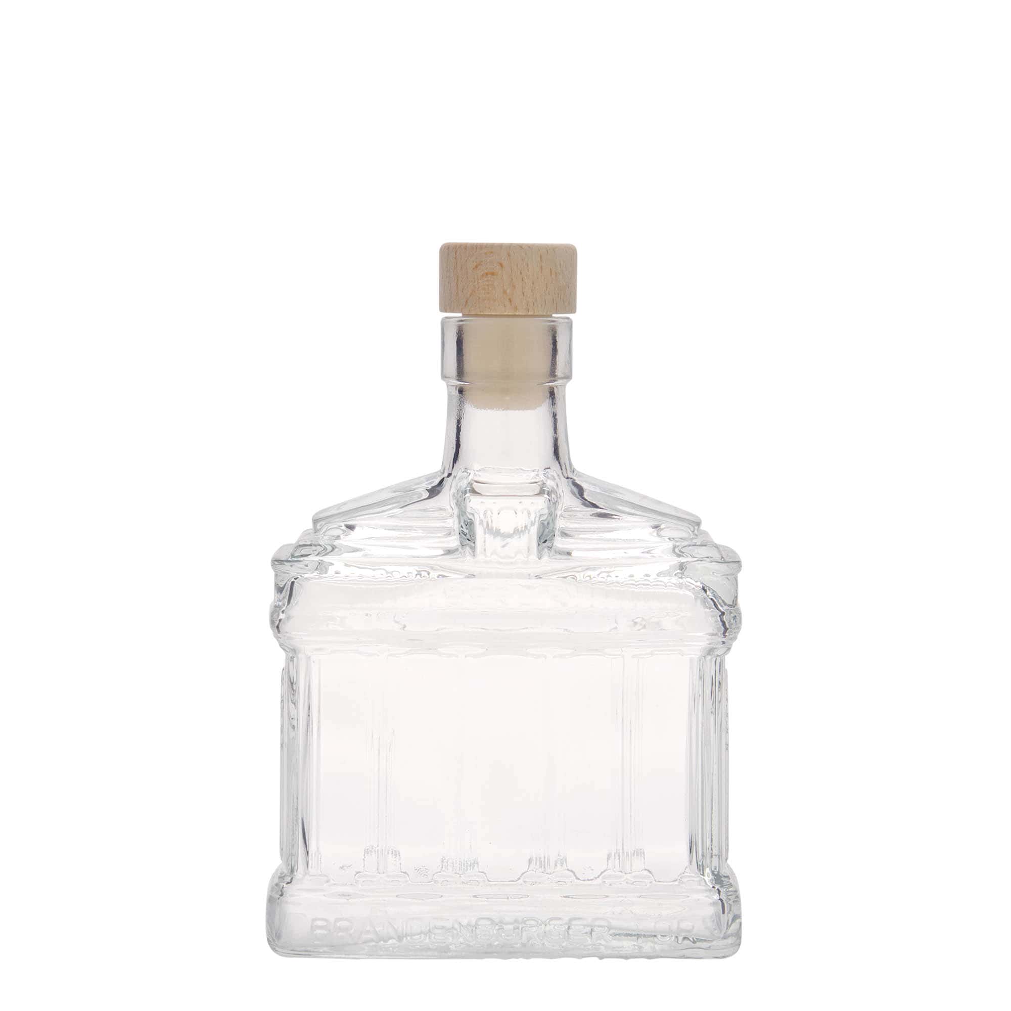 200 ml sklená fľaša „Brandenburská brána“, hrdlo: korok