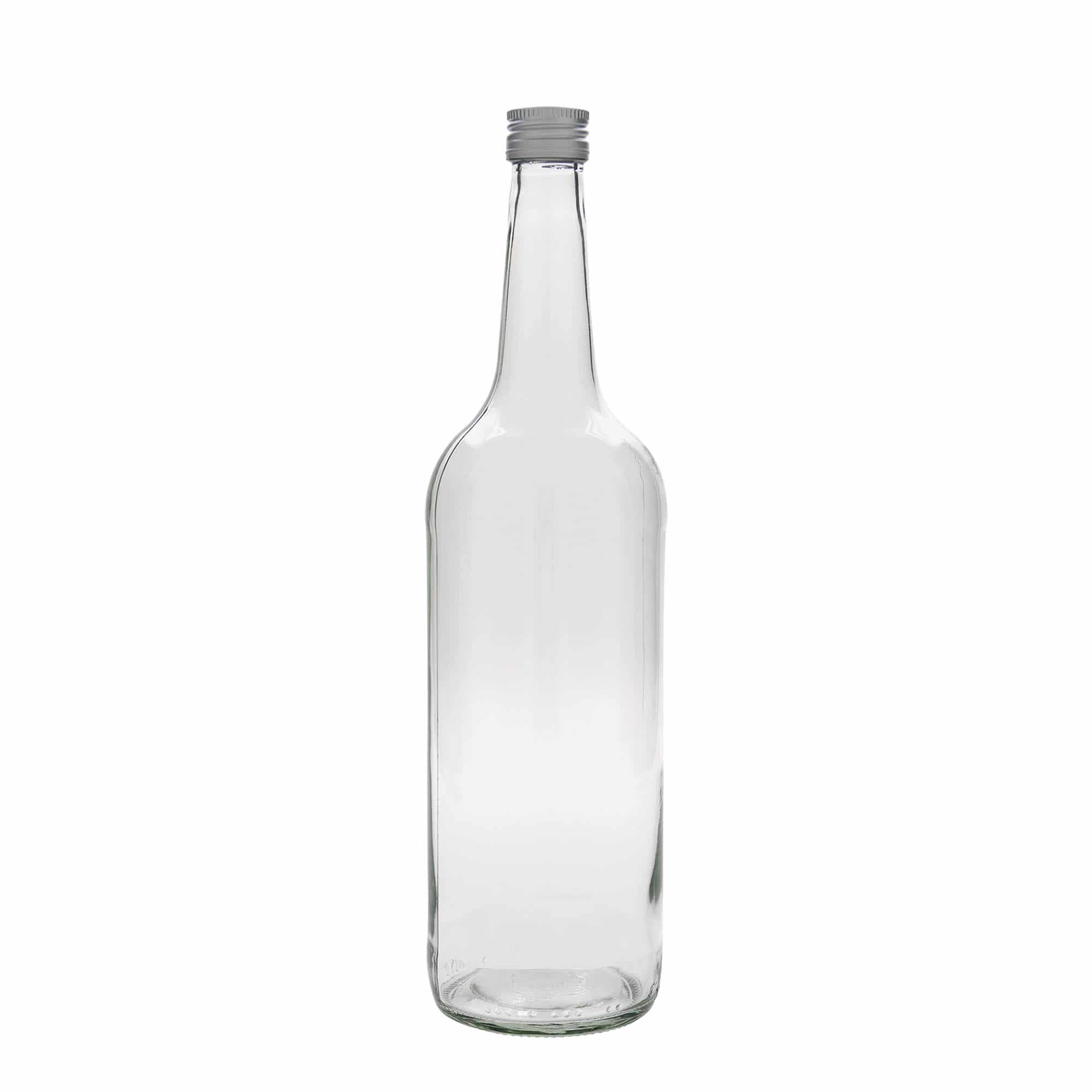 1 000 ml sklená fľaša rovné hrdlo, hrdlo: korok