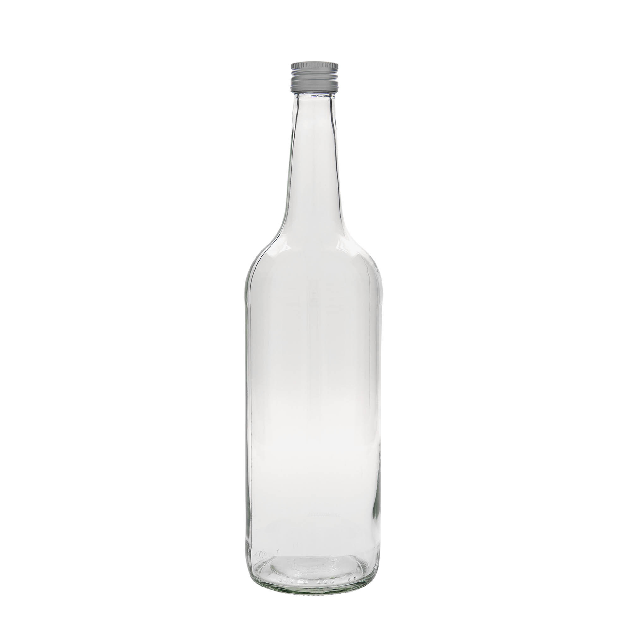 1 000 ml sklenená fľaša s rovnakým hrdlom, otvor: PP 28