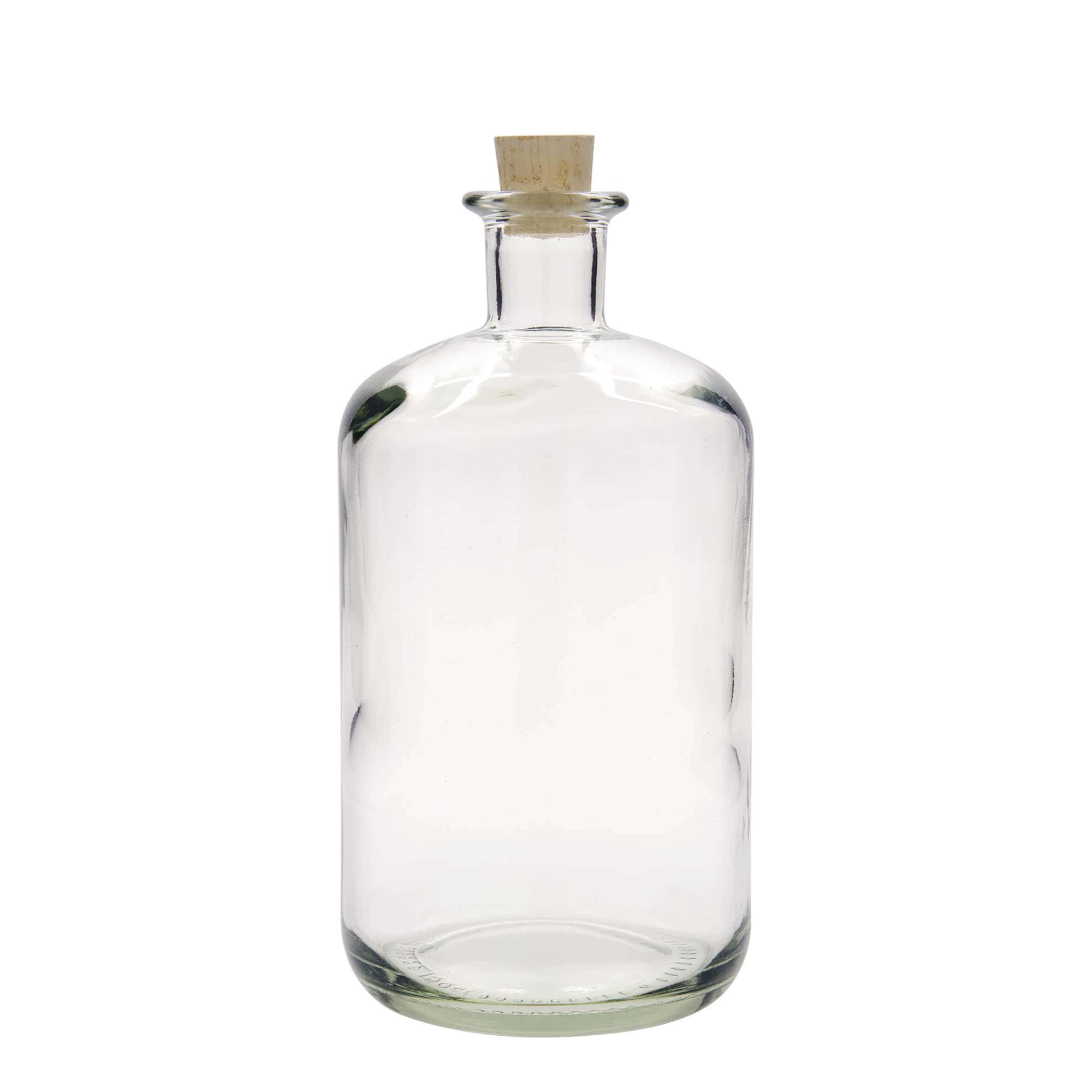 1 500 ml sklená fľaša lekárnická, hrdlo: korok