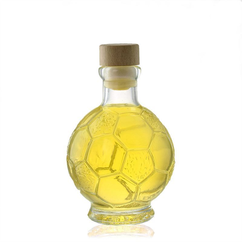 200 ml sklenená fľaša „Futbal“, hrdlo: korok 200 ml sklenená fľaša „Futbal“, hrdlo: korok