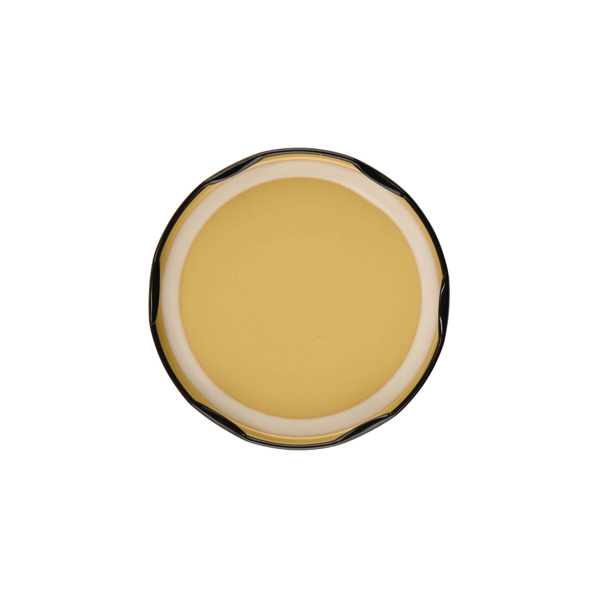 Viečko Twist-Off, biely plech, čierne, pre hrdlo: TO 82 Viečko Twist-Off, biely plech, čierne, pre hrdlo: TO 82