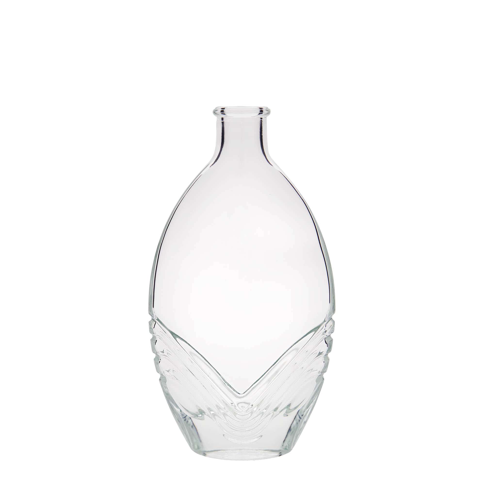 200 ml sklená fľaša „Florence“, oválna, hrdlo: korok