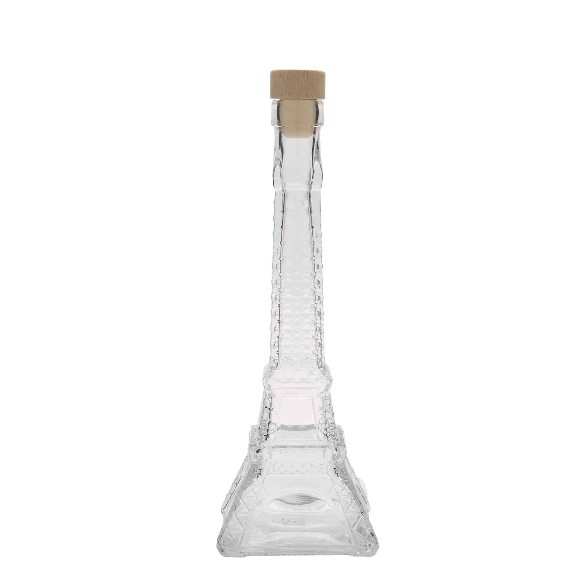 200 ml sklená fľaša „Eiffelova veža“, hrdlo: korok