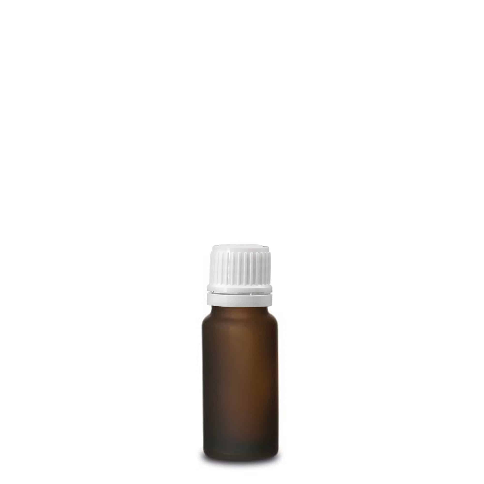 10ml liekovka, sklo, hnedá matná, hrdlo: DIN 18