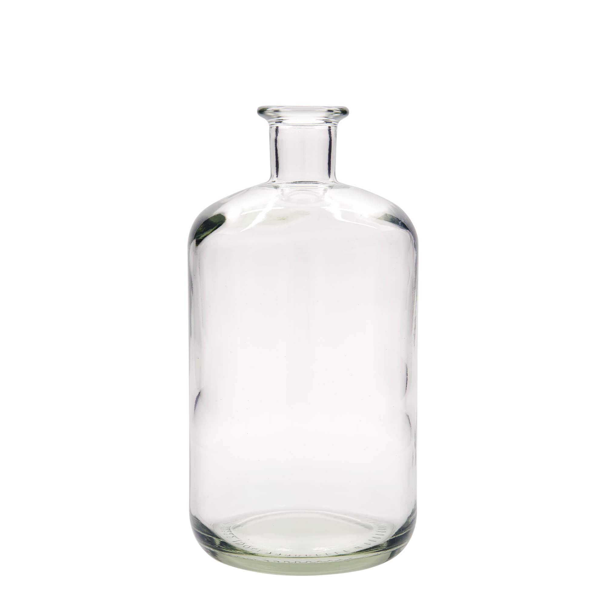 1 500 ml sklená fľaša lekárnická, hrdlo: korok 1 500 ml sklená fľaša lekárnická, hrdlo: korok