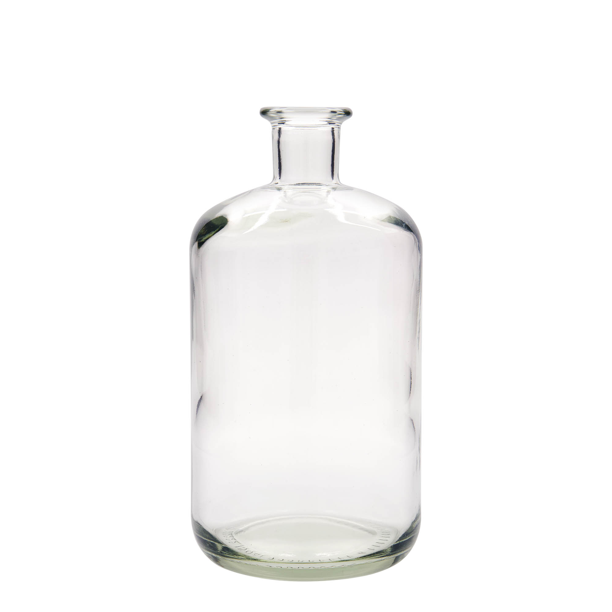 1.500 ml lekárnická sklenená fľaša, hrdlo: korkové