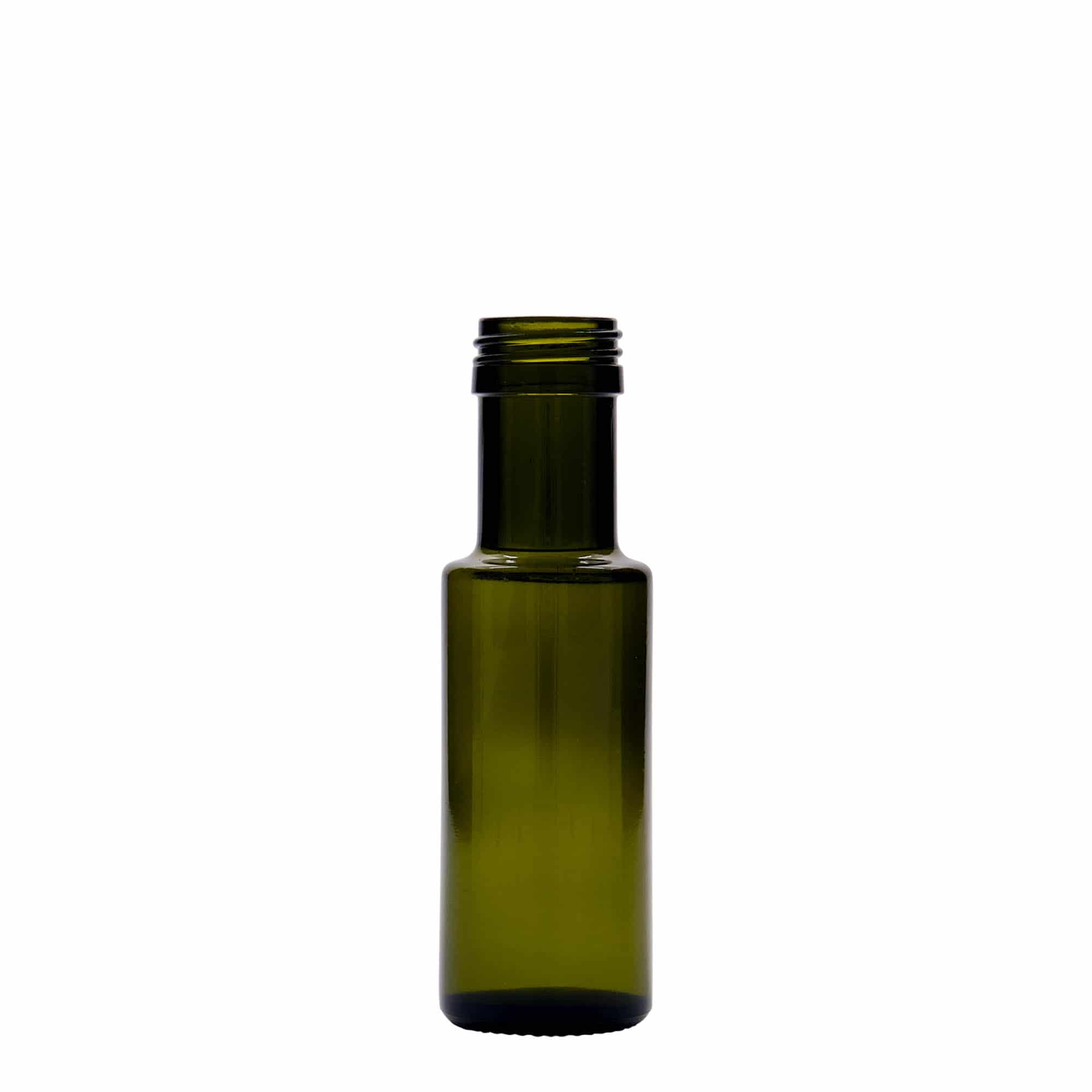 100 ml sklenená fľaša 'Dorica', antikzelená, hrdlo: PP 31,5 100 ml sklenená fľaša 'Dorica', antikzelená, hrdlo: PP 31,5