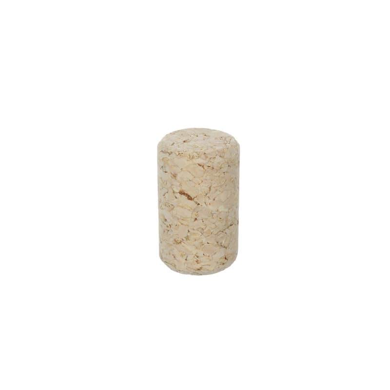 Zátky na víno 22,5 mm, prírodný korok, béžová farba, pre hrdlo: korok
