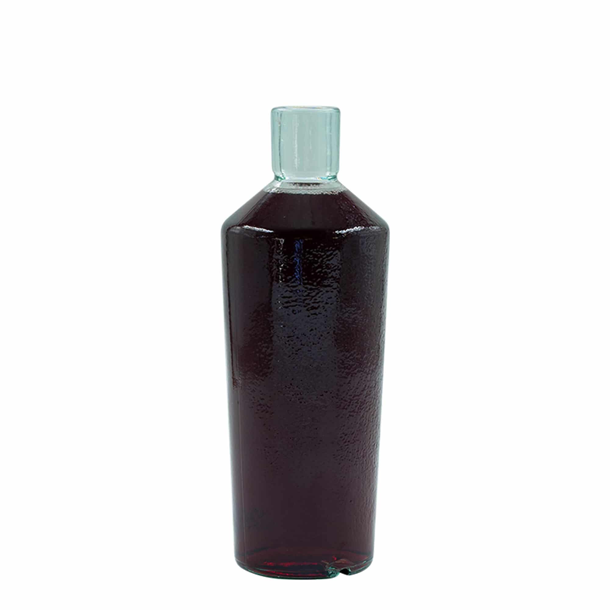 700 ml Wildly Crafted sklená fľaša „Primal“, hnedá farba, hrdlo: korok