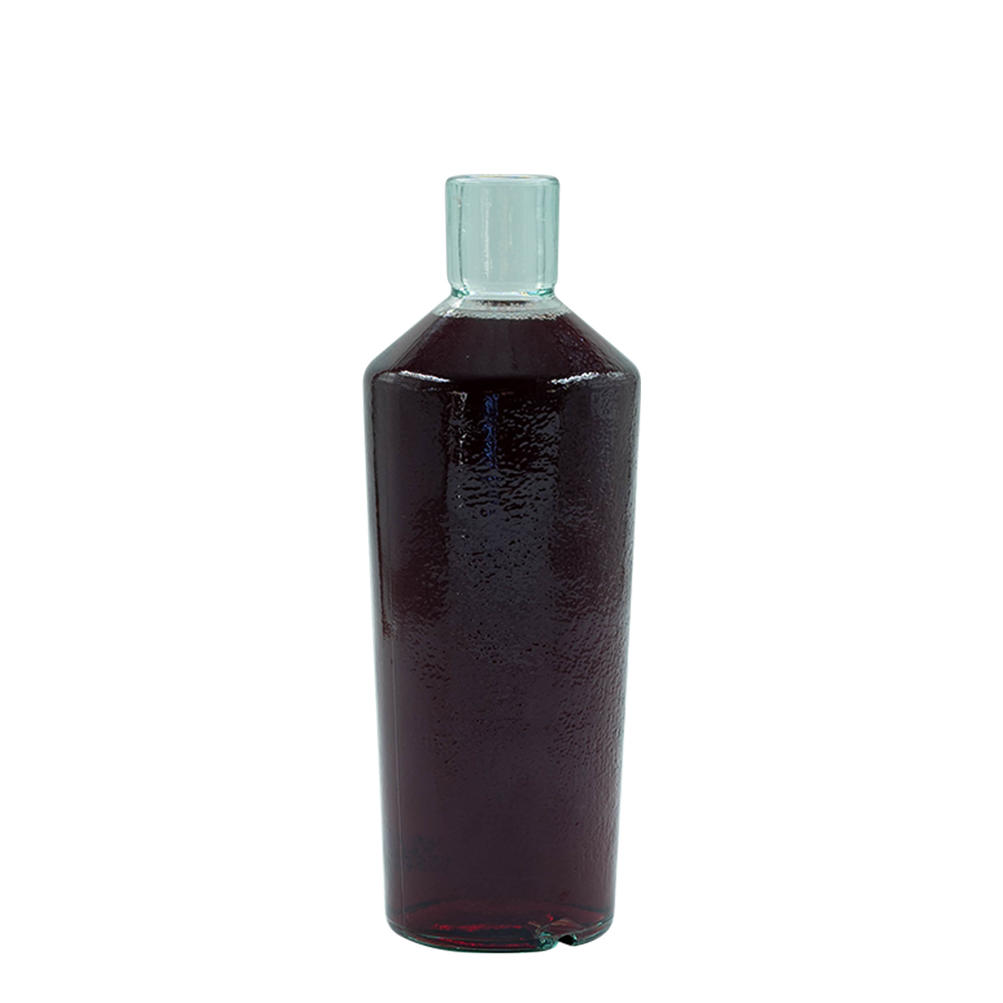 700 ml ručne vyrábaná sklenená fľaša 'Primal', hrdlo: korok