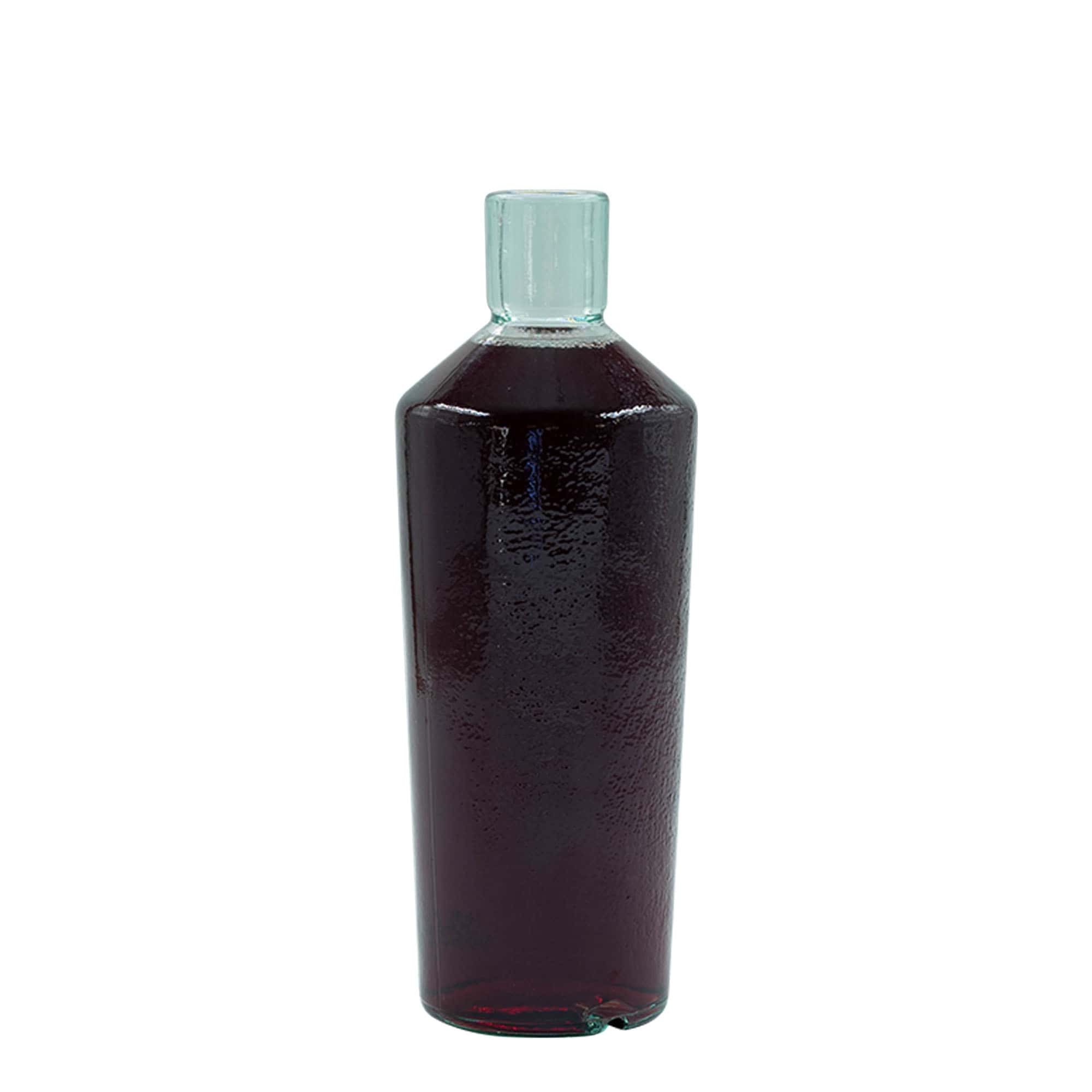 700 ml ručne vyrábaná sklenená fľaša 'Primal', hrdlo: korok