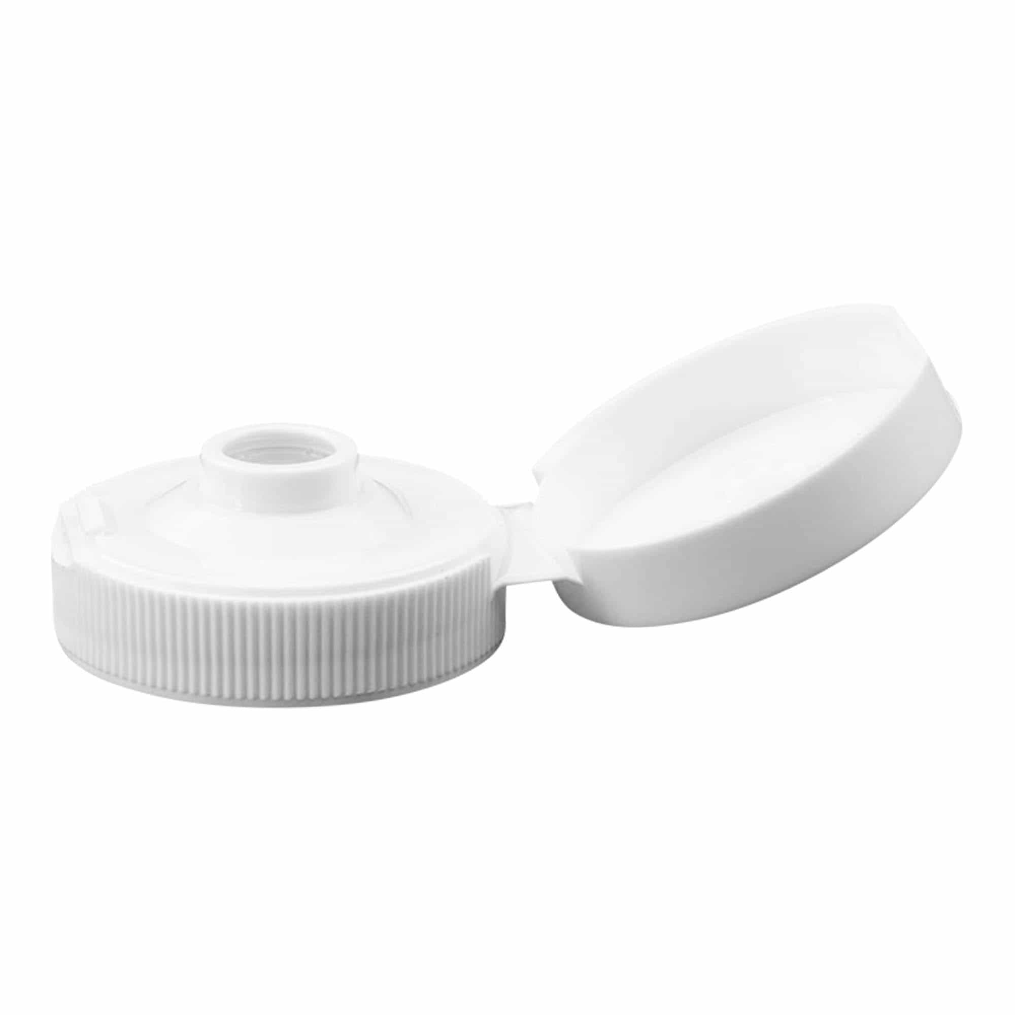 Skrutkovací uzáver sklápacie veko, PP plast, biela farba, pre hrdlo: GPI 38/400