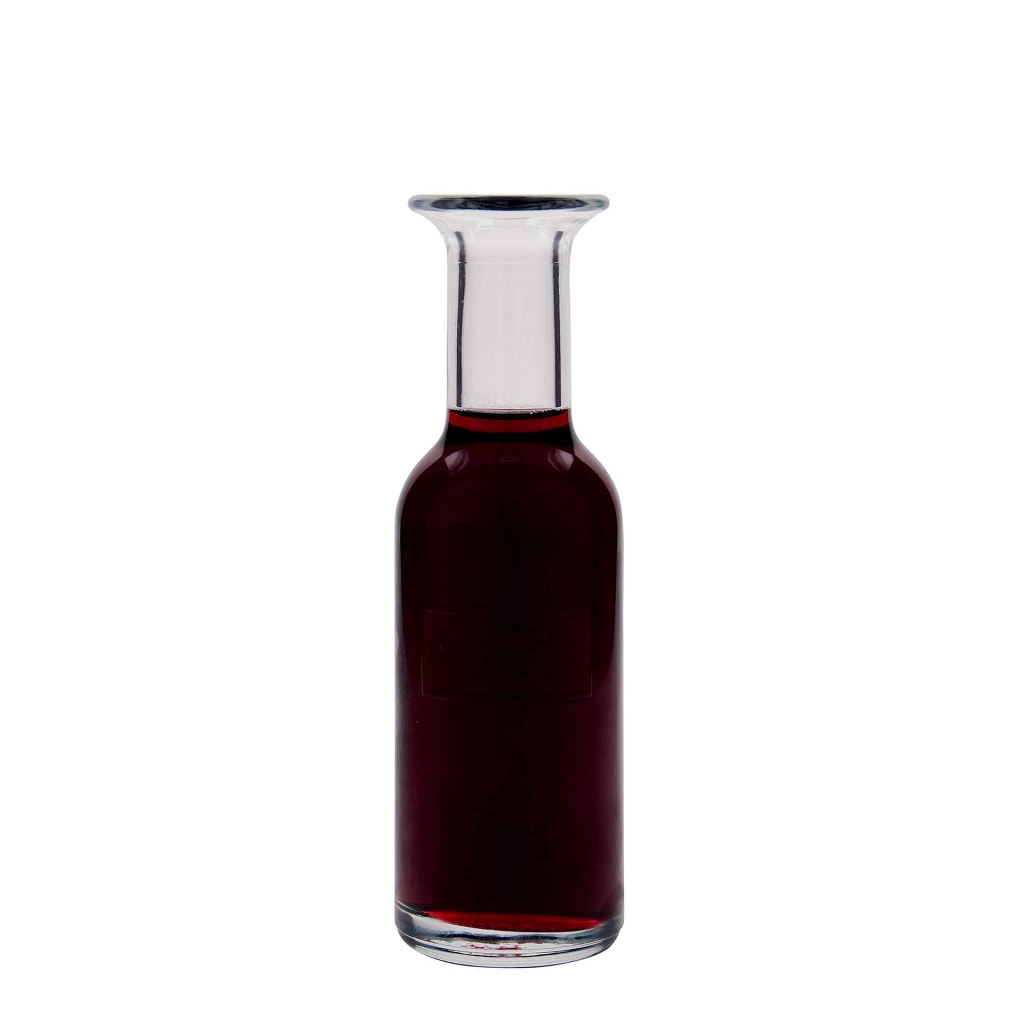250 ml sklenená fľaša 'Optima Fine Wine', hrdlo: korok