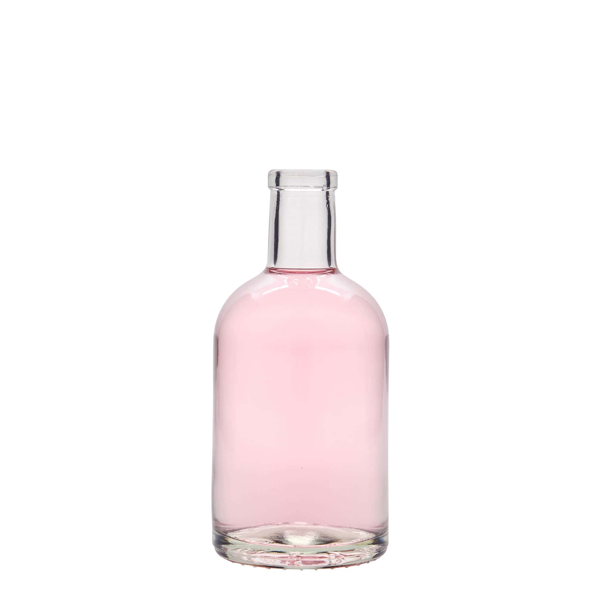 250 ml sklenená fľaša 'First Class', hrdlo: korkové