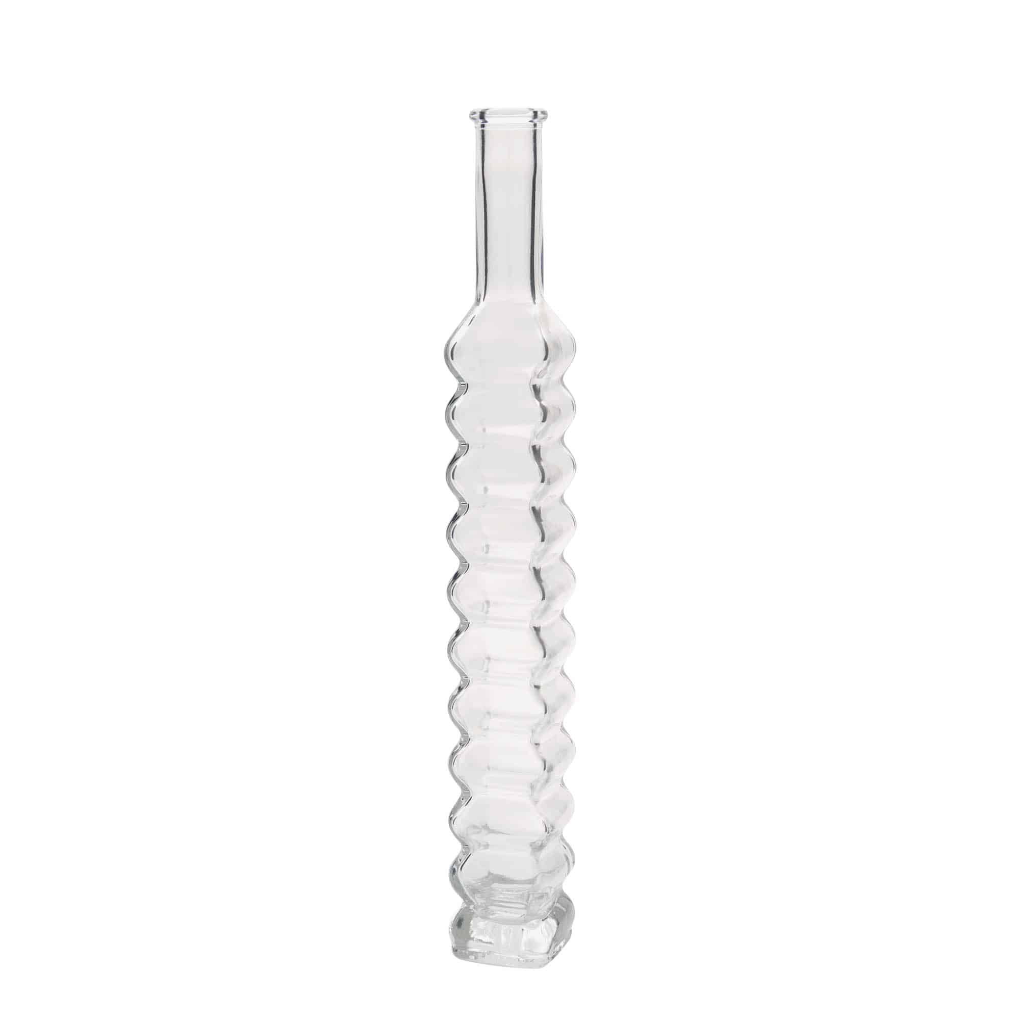 200 ml sklená fľaša „Roma, štvorcová, hrdlo: korok