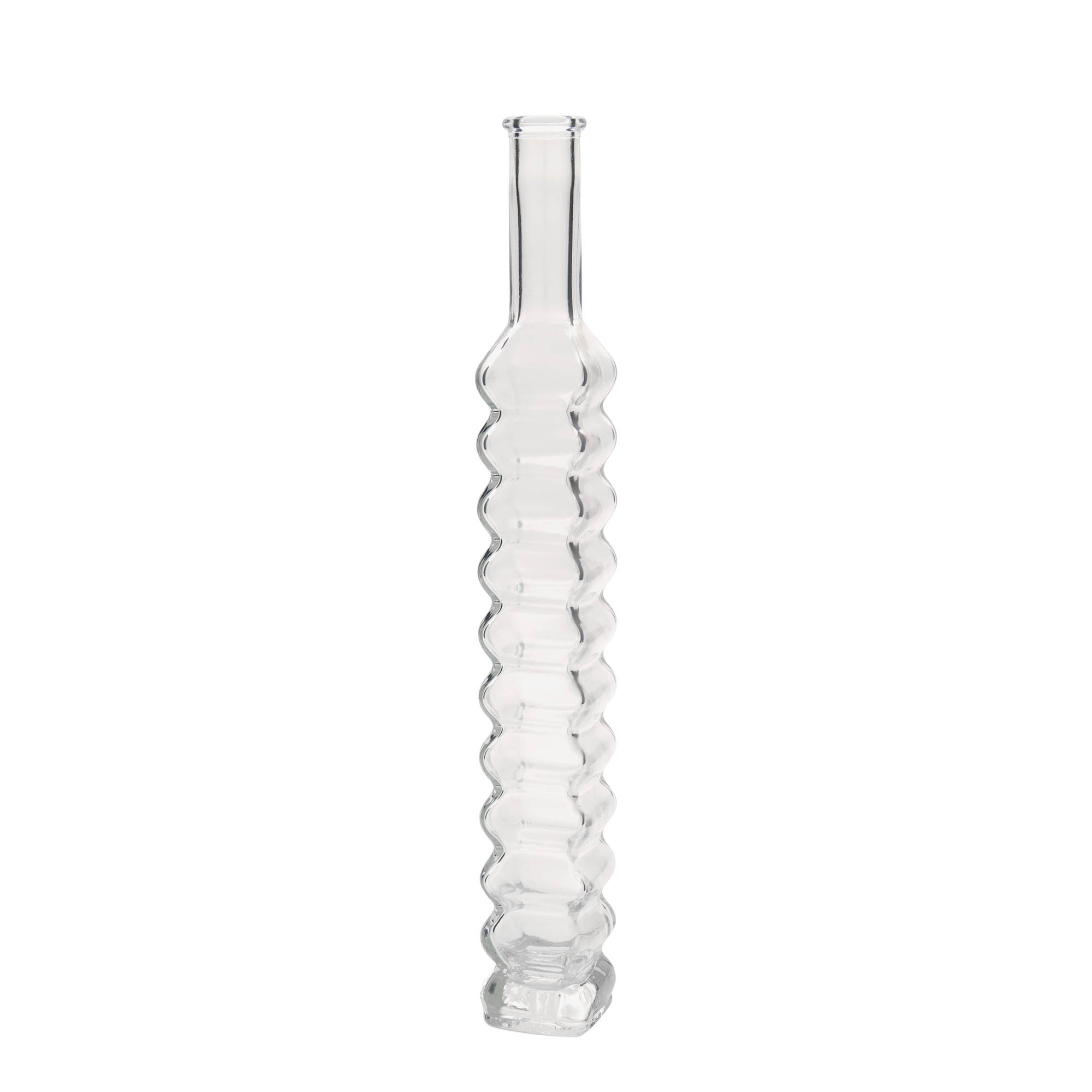 200 ml sklenená fľaša 'Roma, štvorcová, hrdlo: korok