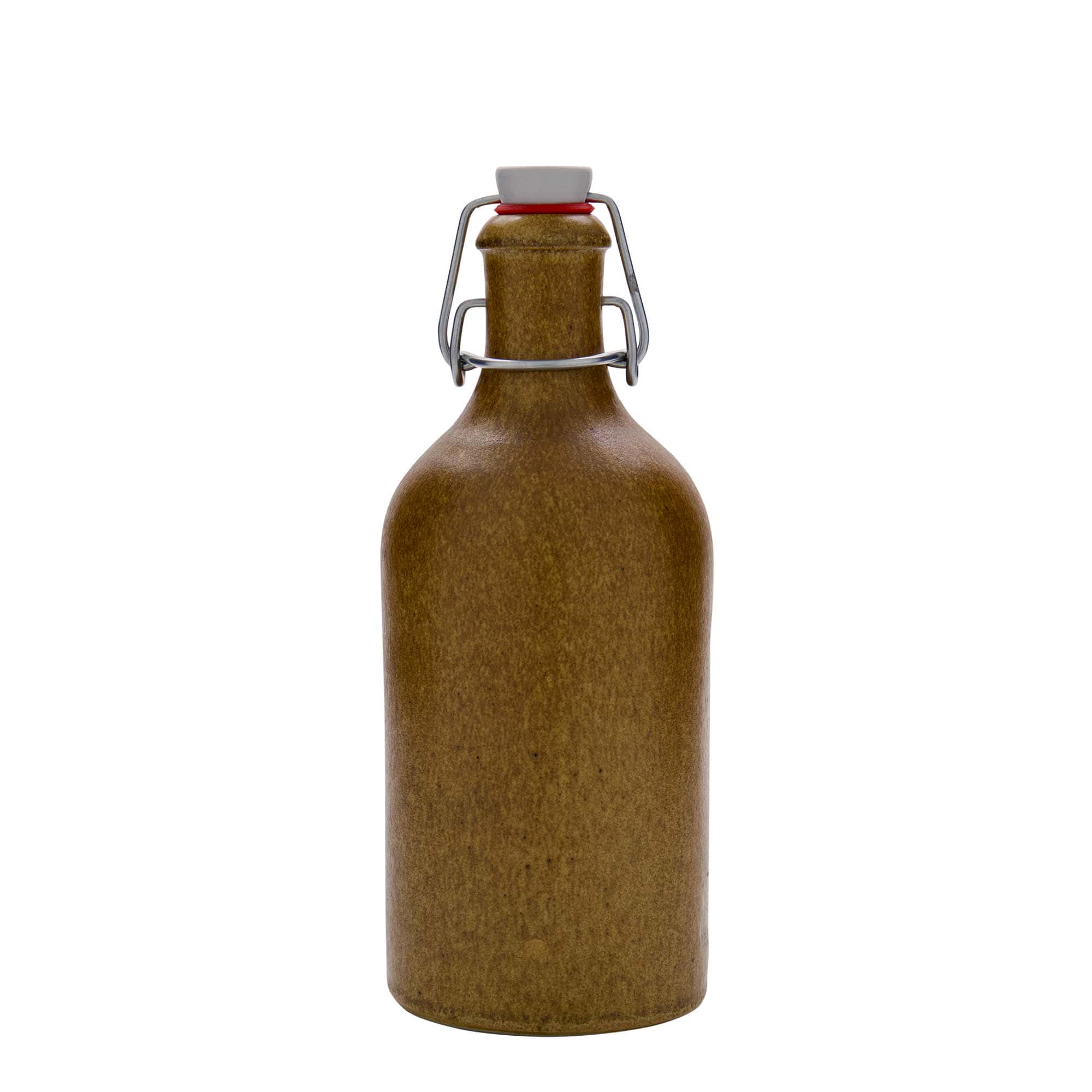 500 ml hlinený džbán, kamenina, hnedo-kryštalický, hrdlo: uzáver na pánt