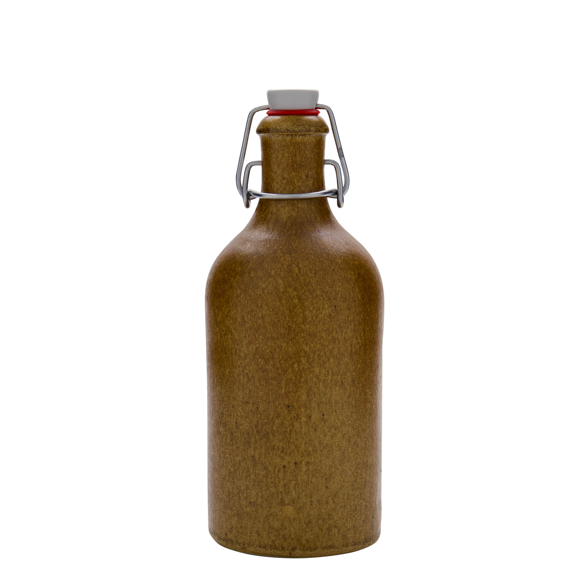 500 ml hlinený džbán, kamenina, hnedo-kryštalický, hrdlo: uzáver na pánt