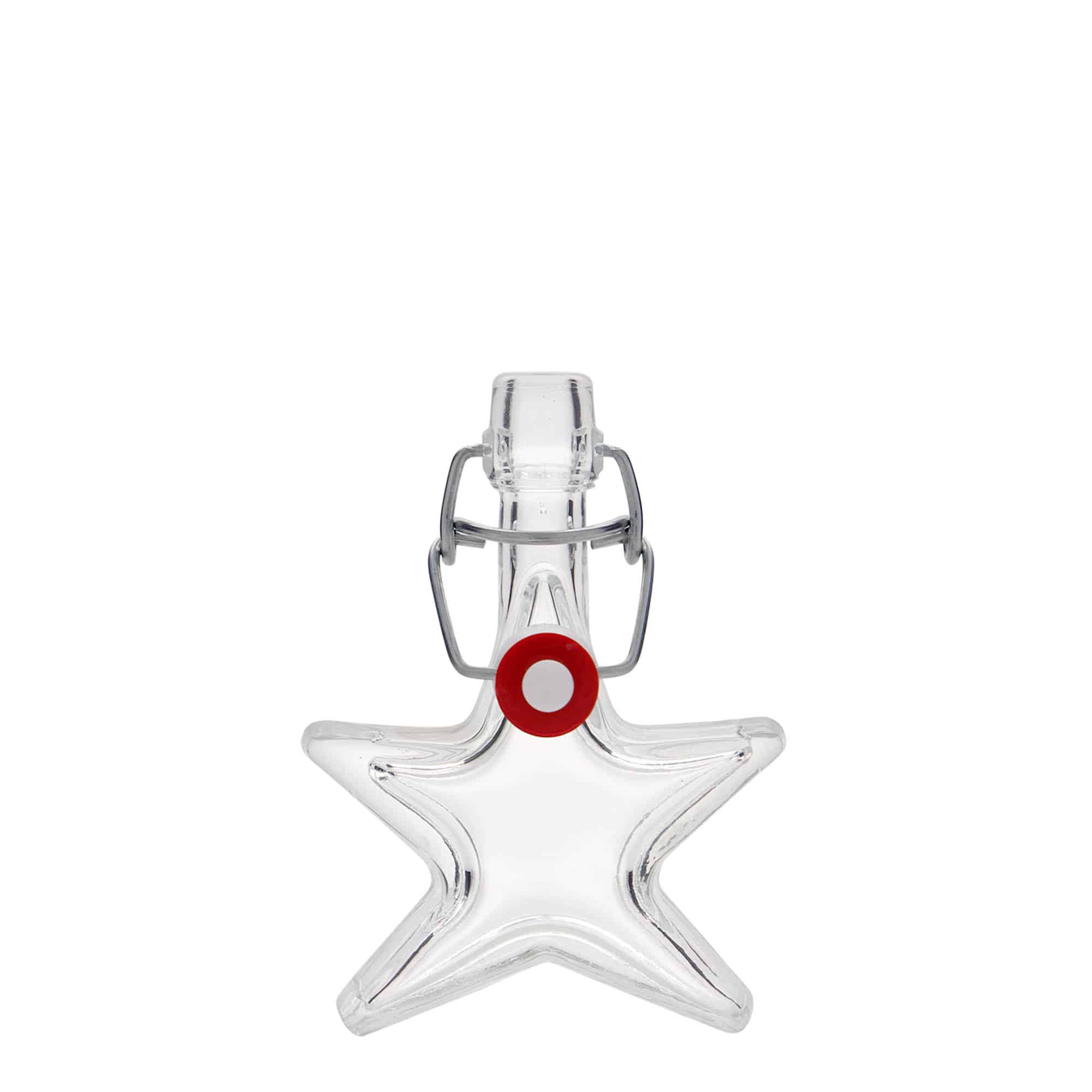 40 ml sklenená fľaša 'Hviezda', hrdlo: pákové uzáver