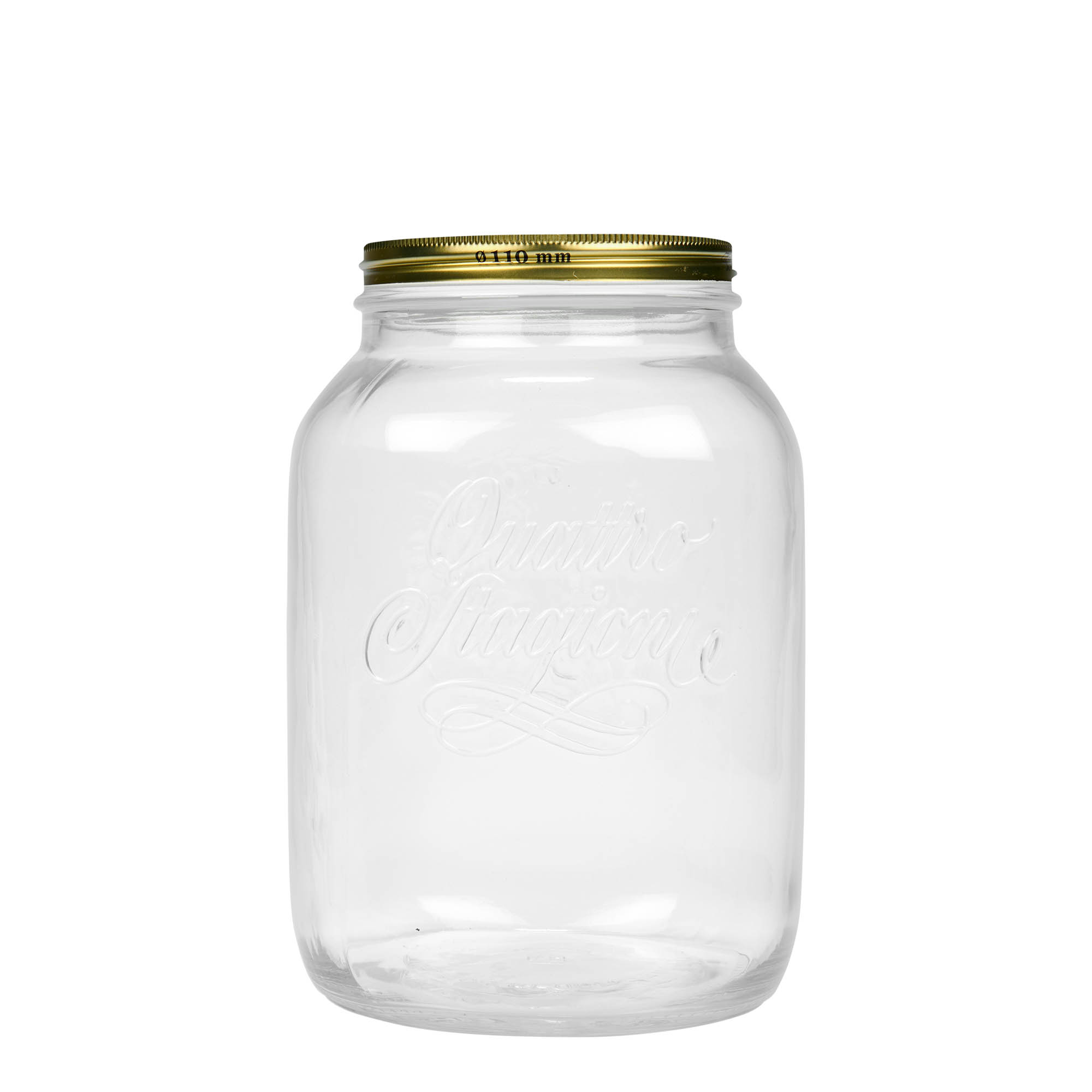 3 000 ml sklo 'Quattro Stagioni', hrdlo: závitové viečko 3 000 ml sklo 'Quattro Stagioni', hrdlo: závitové viečko
