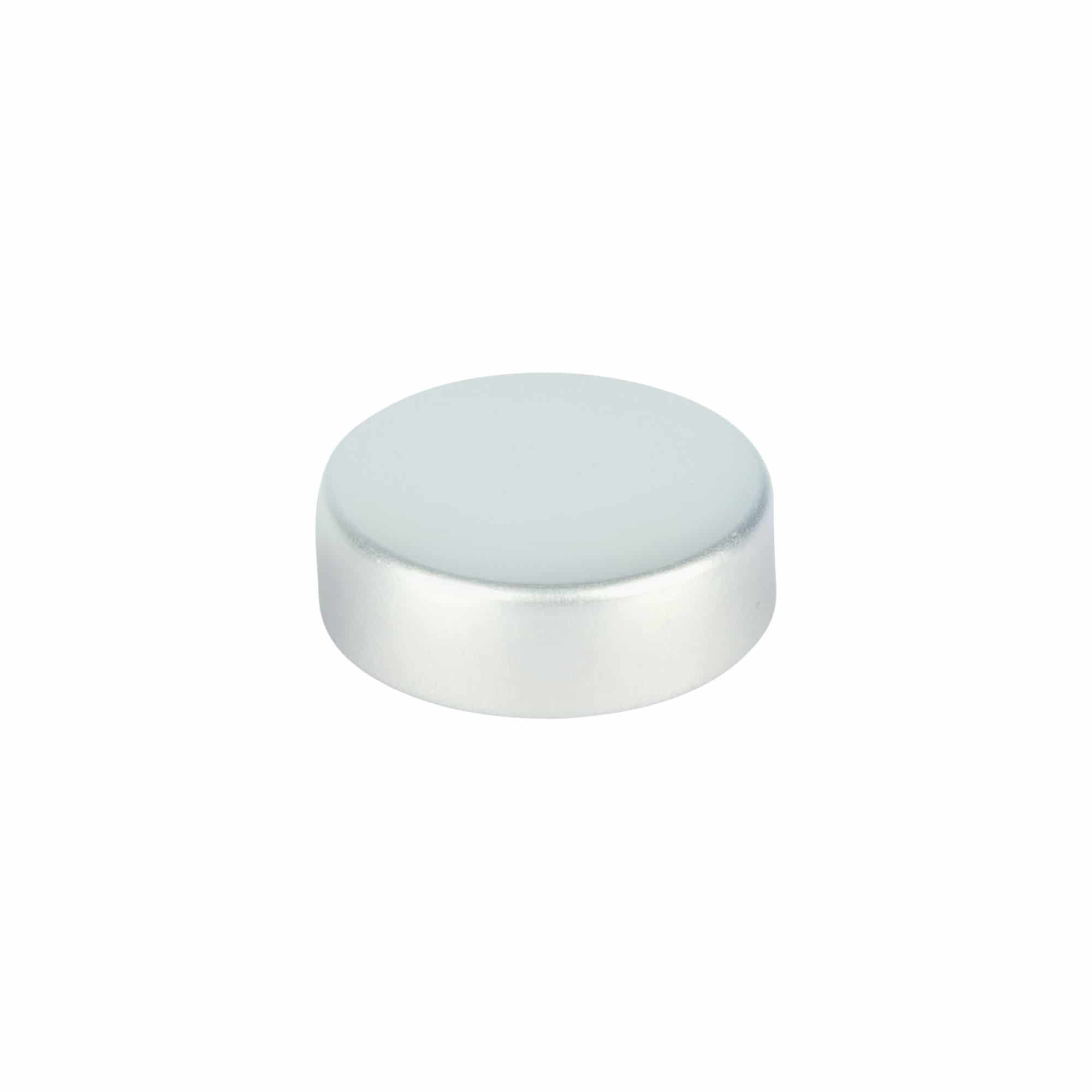 Závitové uzáver, kovový, strieborný, pre hrdlo: GPI 33/400