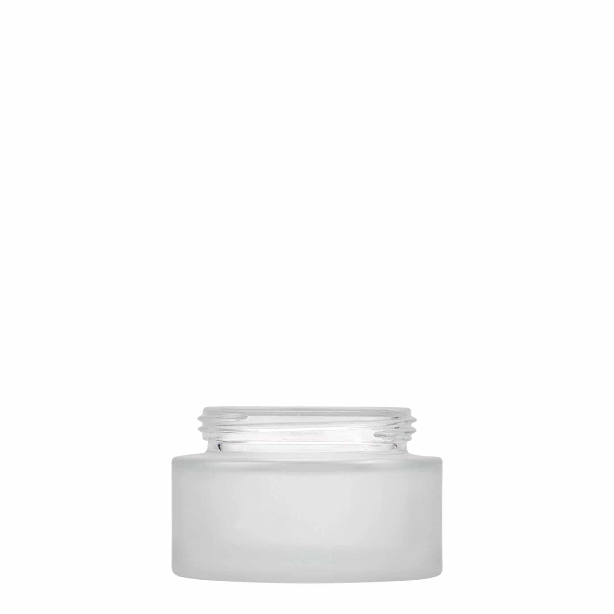 50 ml téglik „Platin Edition“, sklený, ľadová, hrdlo: skrutkovací uzáver 50 ml téglik „Platin Edition“, sklený, ľadová, hrdlo: skrutkovací uzáver