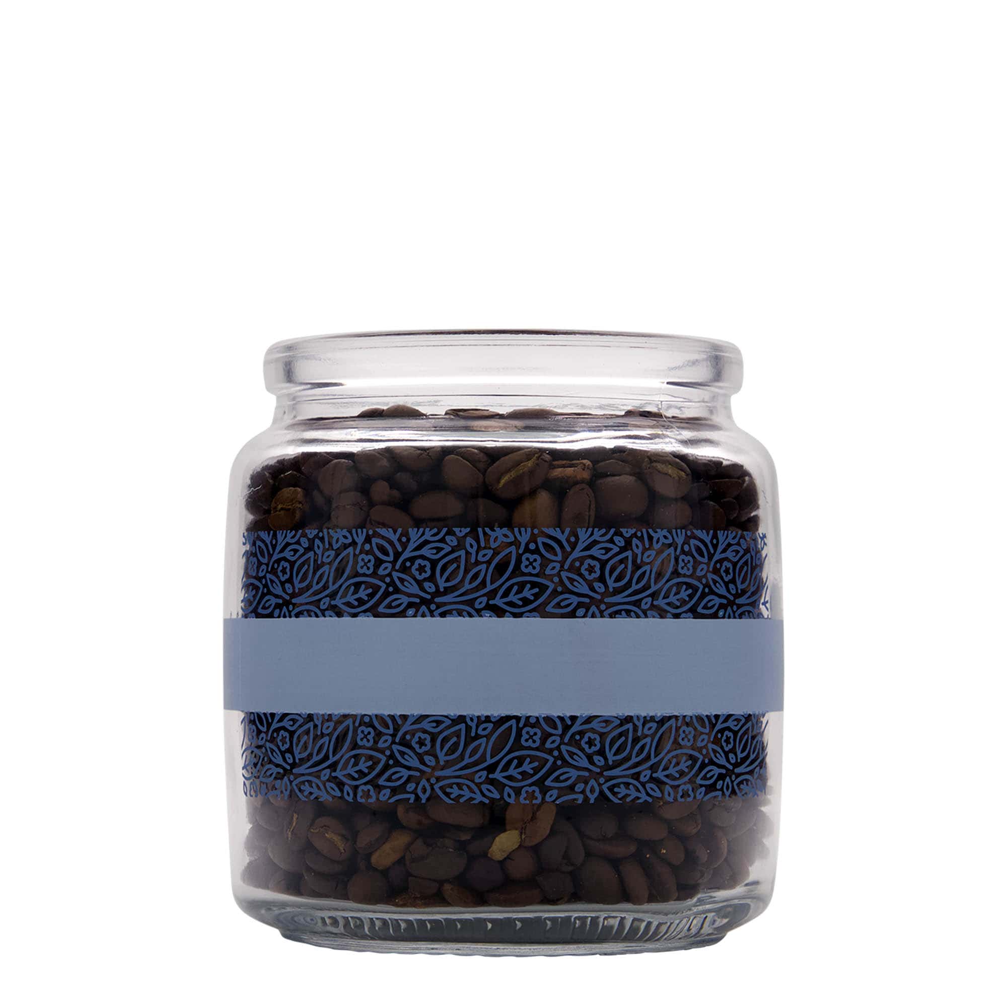 750 ml korková fľaša 'Giara', motív: Naturalmente blu, hrdlo: korkové