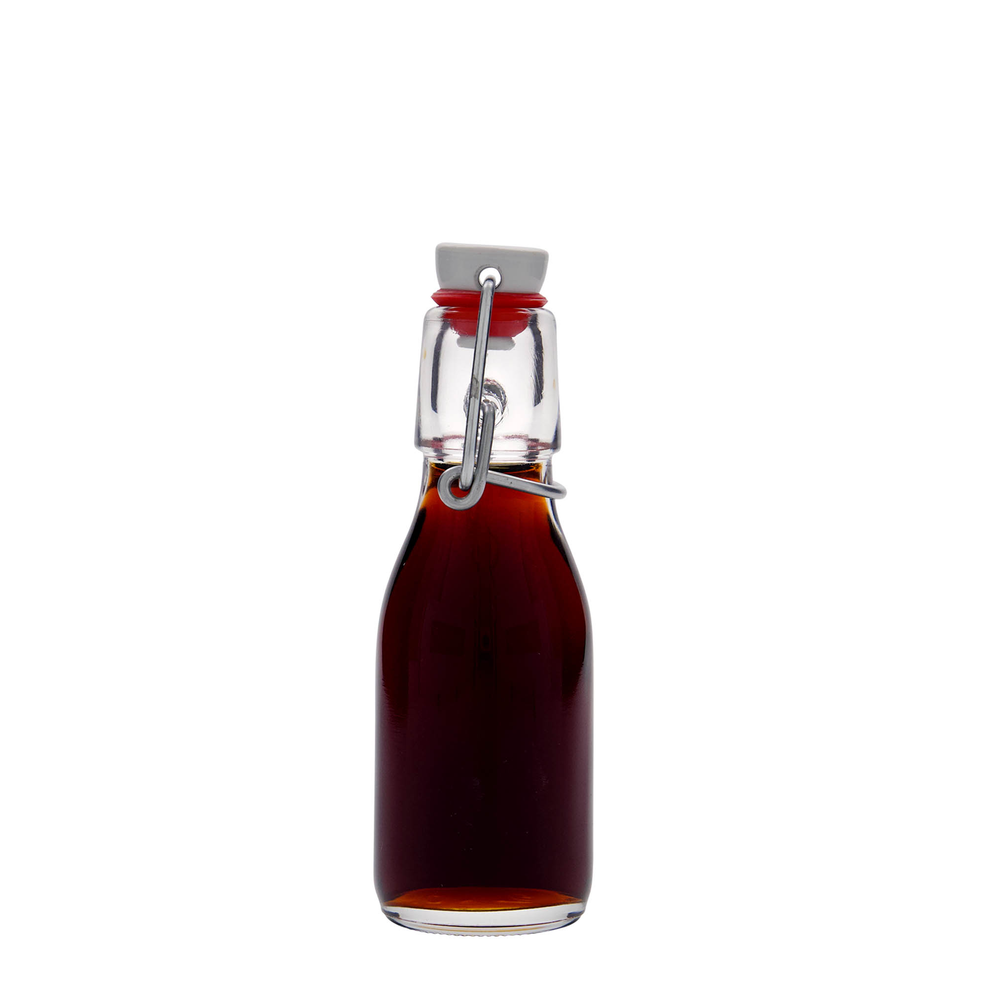 100 ml sklenená fľaša 'Paul', hrdlo: pákové uzáver