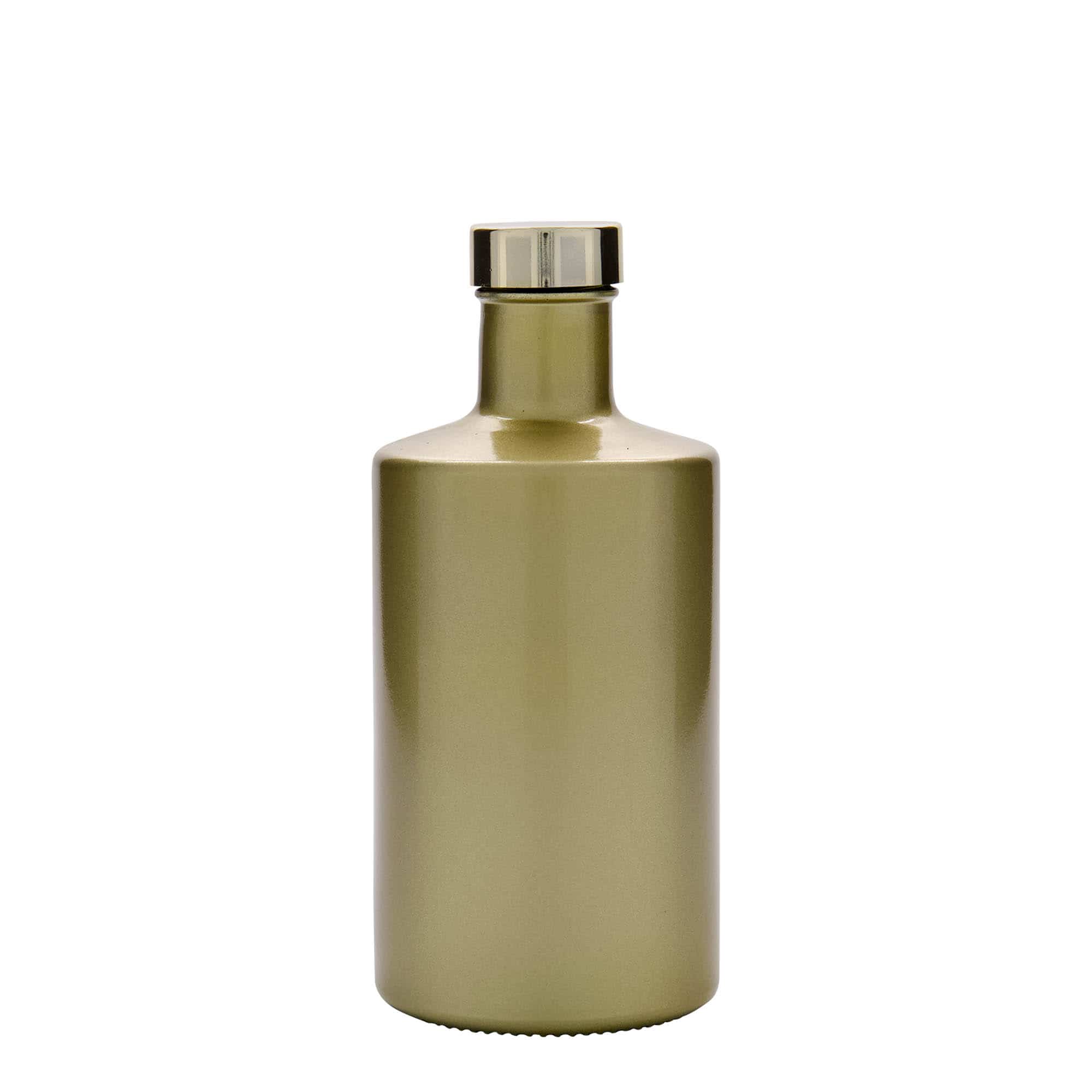 500 ml sklená fľaša „Caroline“, zlatá farba, hrdlo: GPI 33