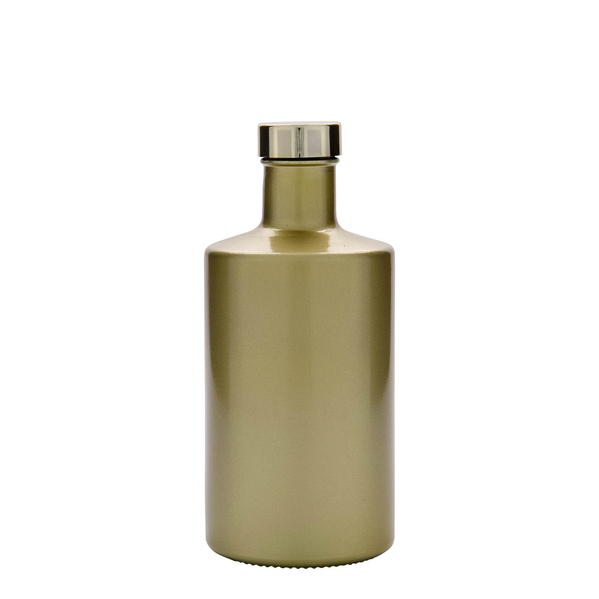 500 ml sklenená fľaša 'Caroline', zlatá, hrdlo: GPI 33 500 ml sklenená fľaša 'Caroline', zlatá, hrdlo: GPI 33