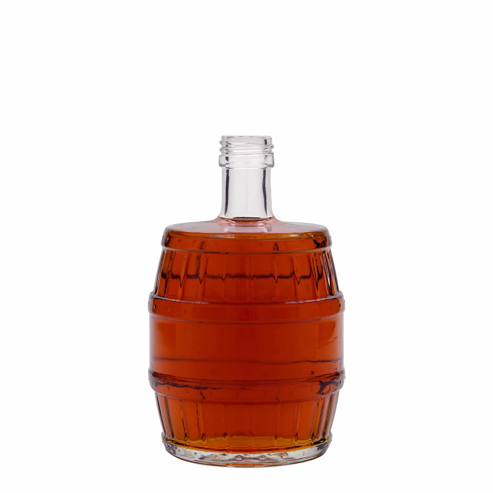 500 ml sklená fľaša „Sud“, hrdlo: PP 28