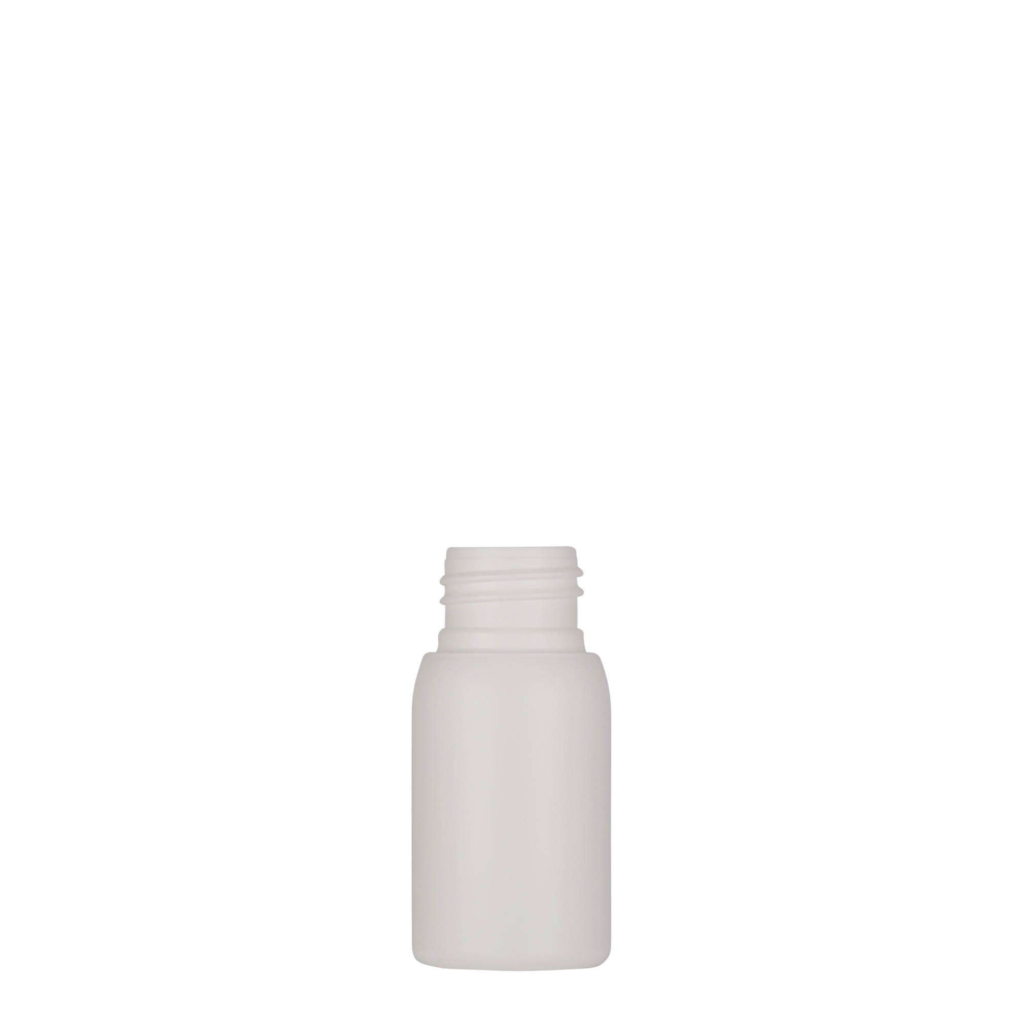 30 ml plastová fľaša 'Tuffy', HDPE, biela, hrdlo: 24/410